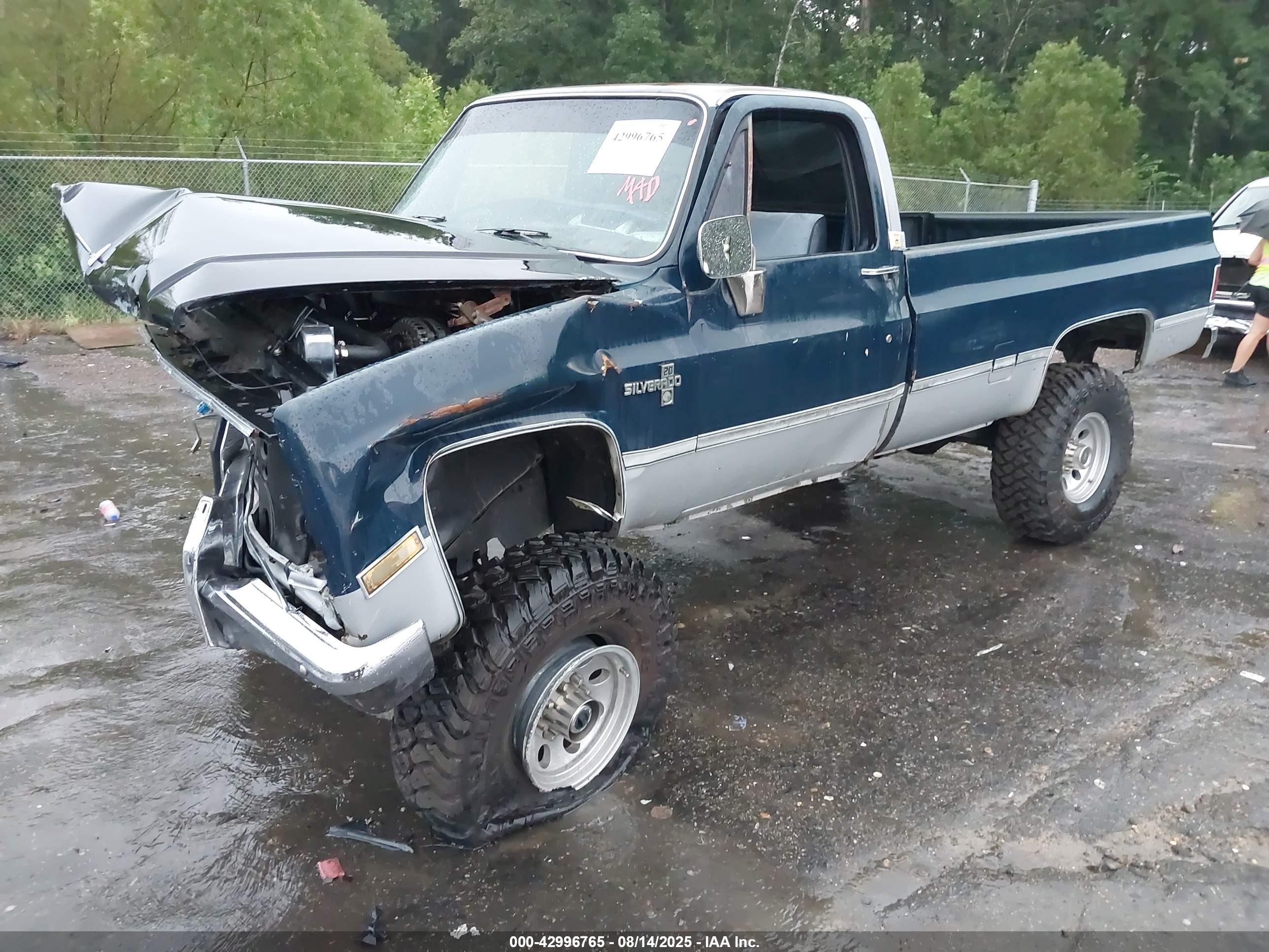 1985 Chevrolet K20   Dark Blue vin: 1GCGK24M3FJ161821