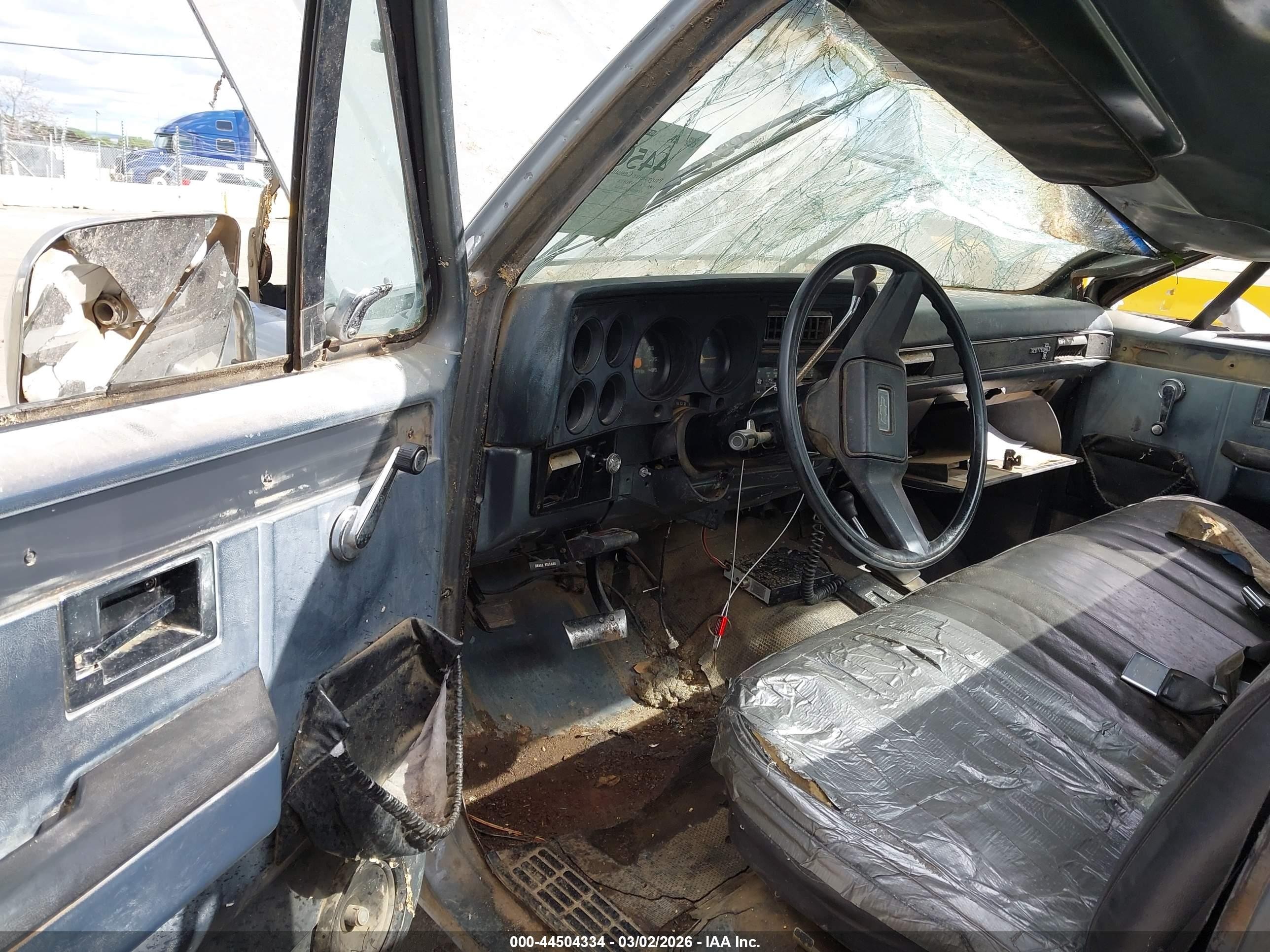 1986 Chevrolet K20   Gray vin: 1GCGK24M7GJ101204
