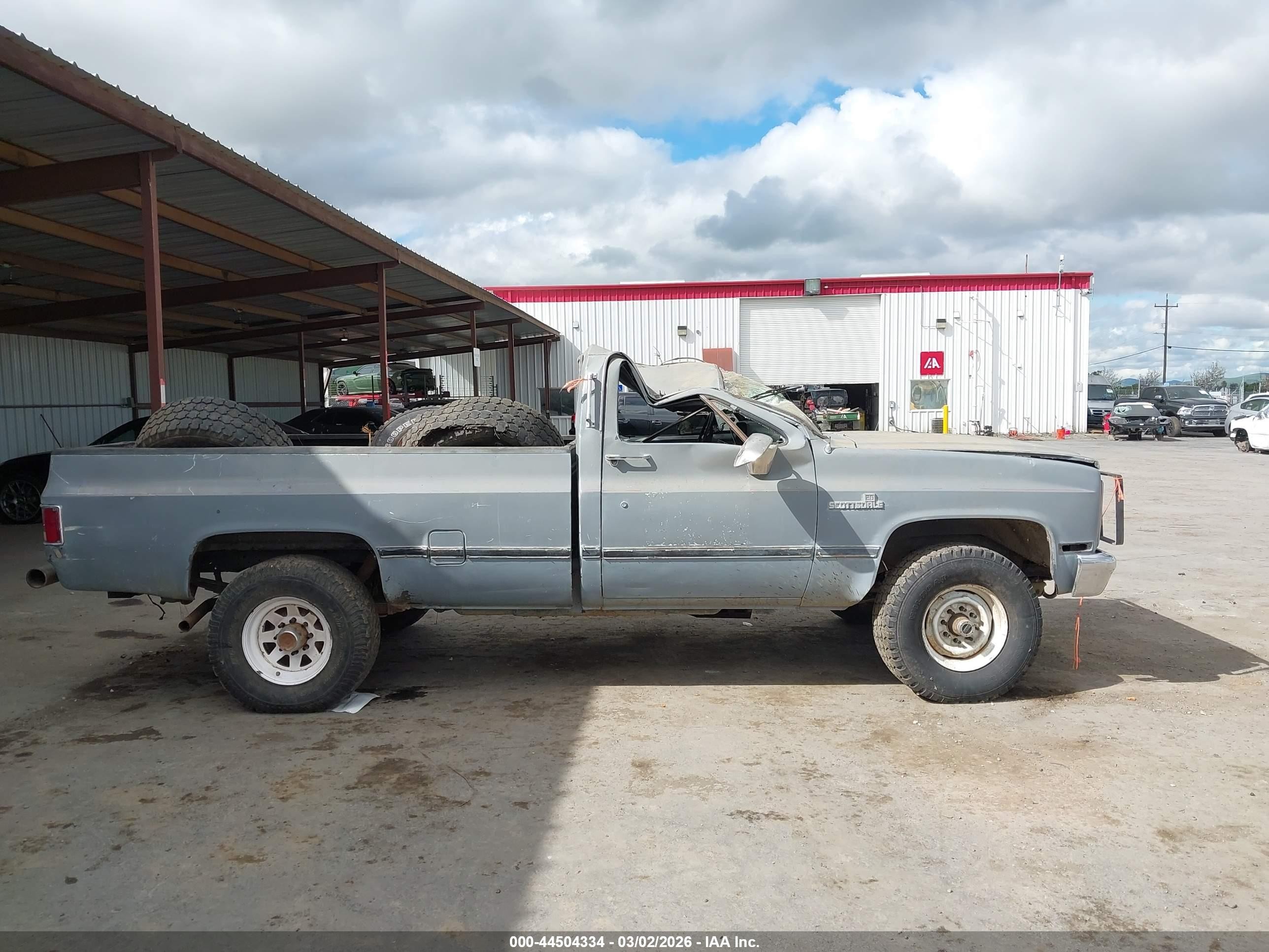 1986 Chevrolet K20   Gray vin: 1GCGK24M7GJ101204