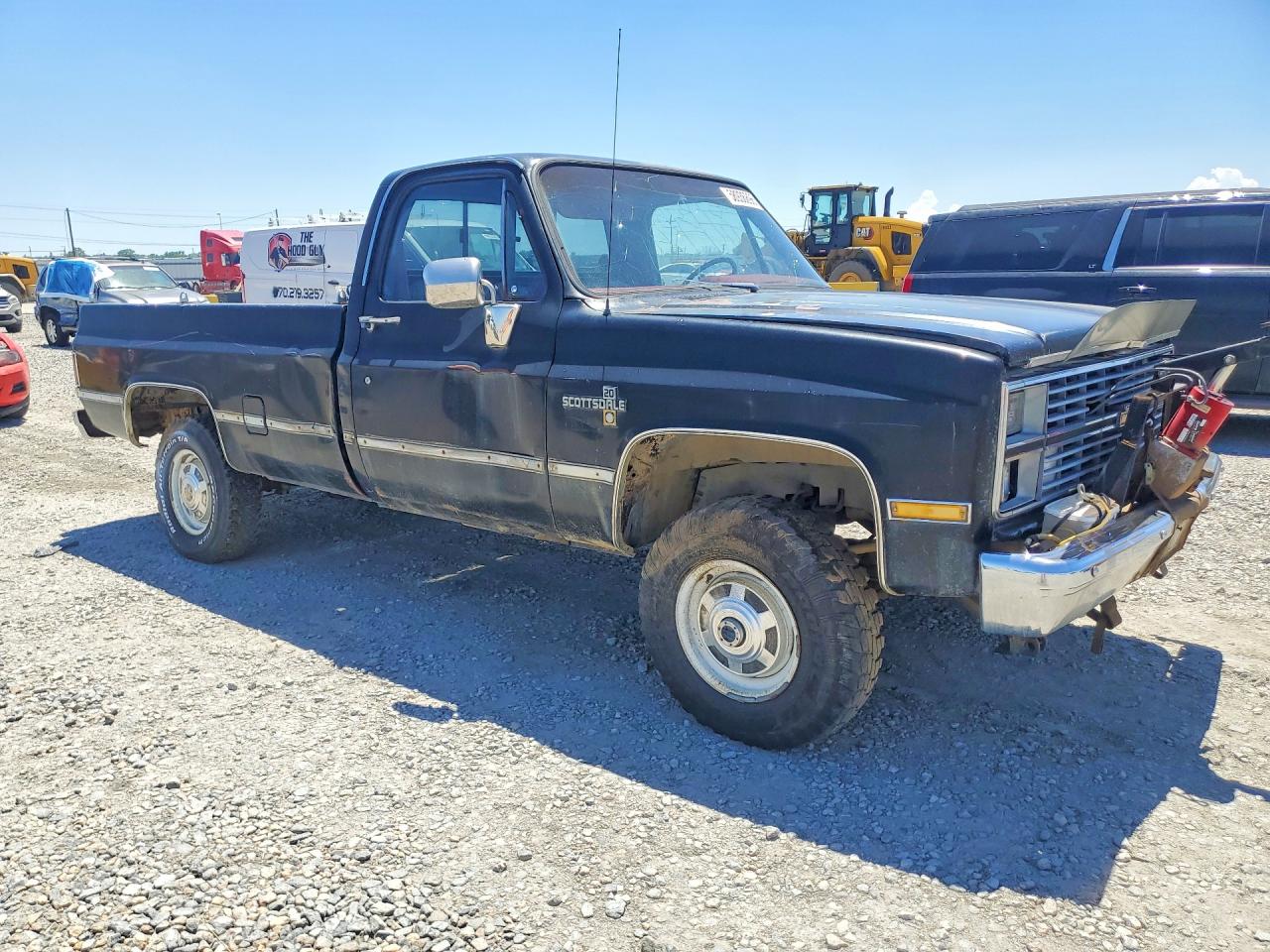 1983 Chevrolet K20 Black vin: 1GCGK24M8DJ120548