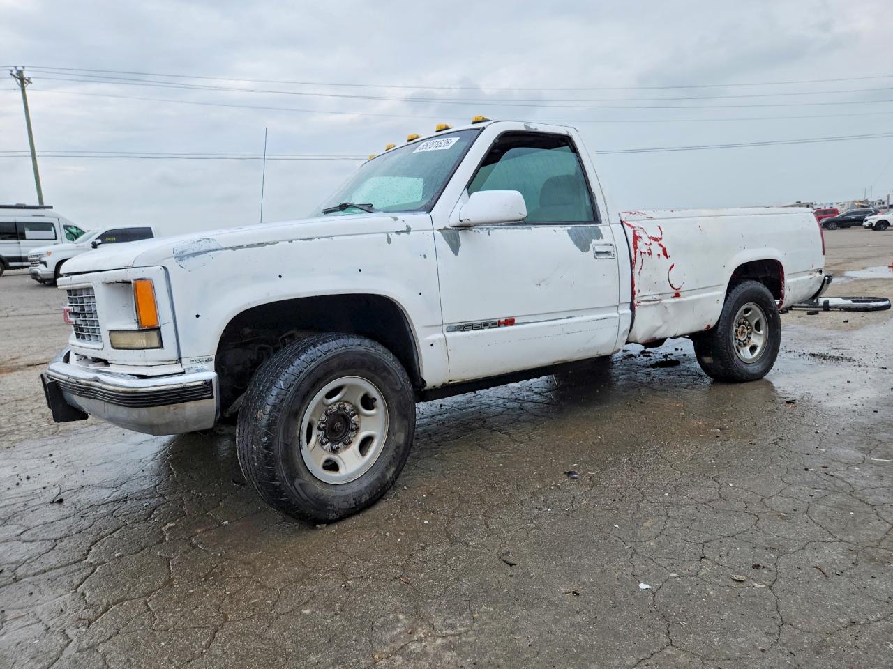 1999 Chevrolet Gmt-400 K2500 White vin: 1GCGK24R2XR719818