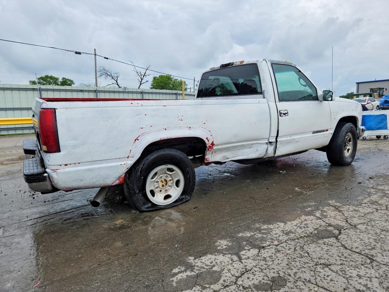 1999 Chevrolet Gmt-400 K2500 White vin: 1GCGK24R2XR719818