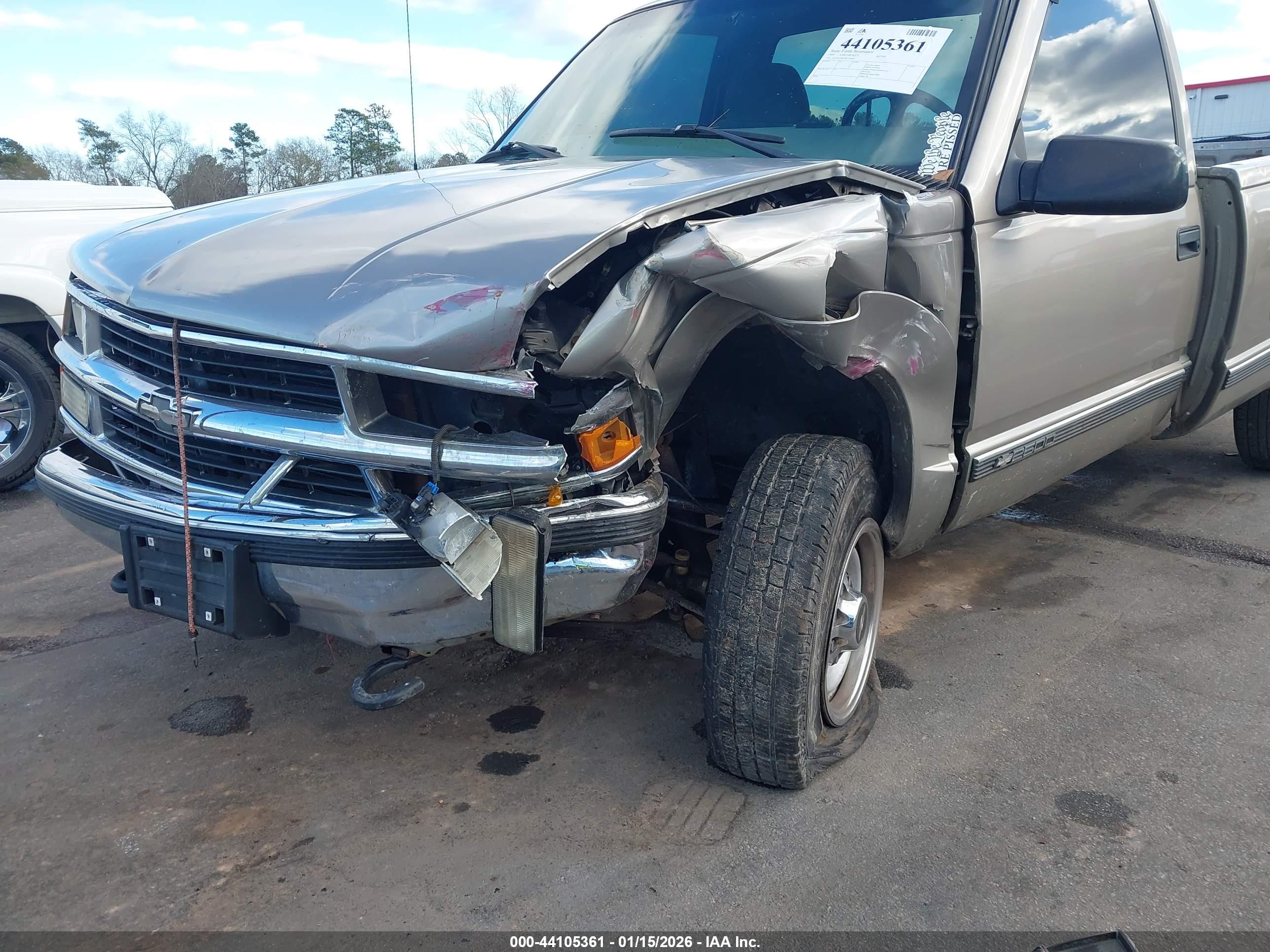 1999 Chevrolet K2500   Gray vin: 1GCGK24R3XR718645