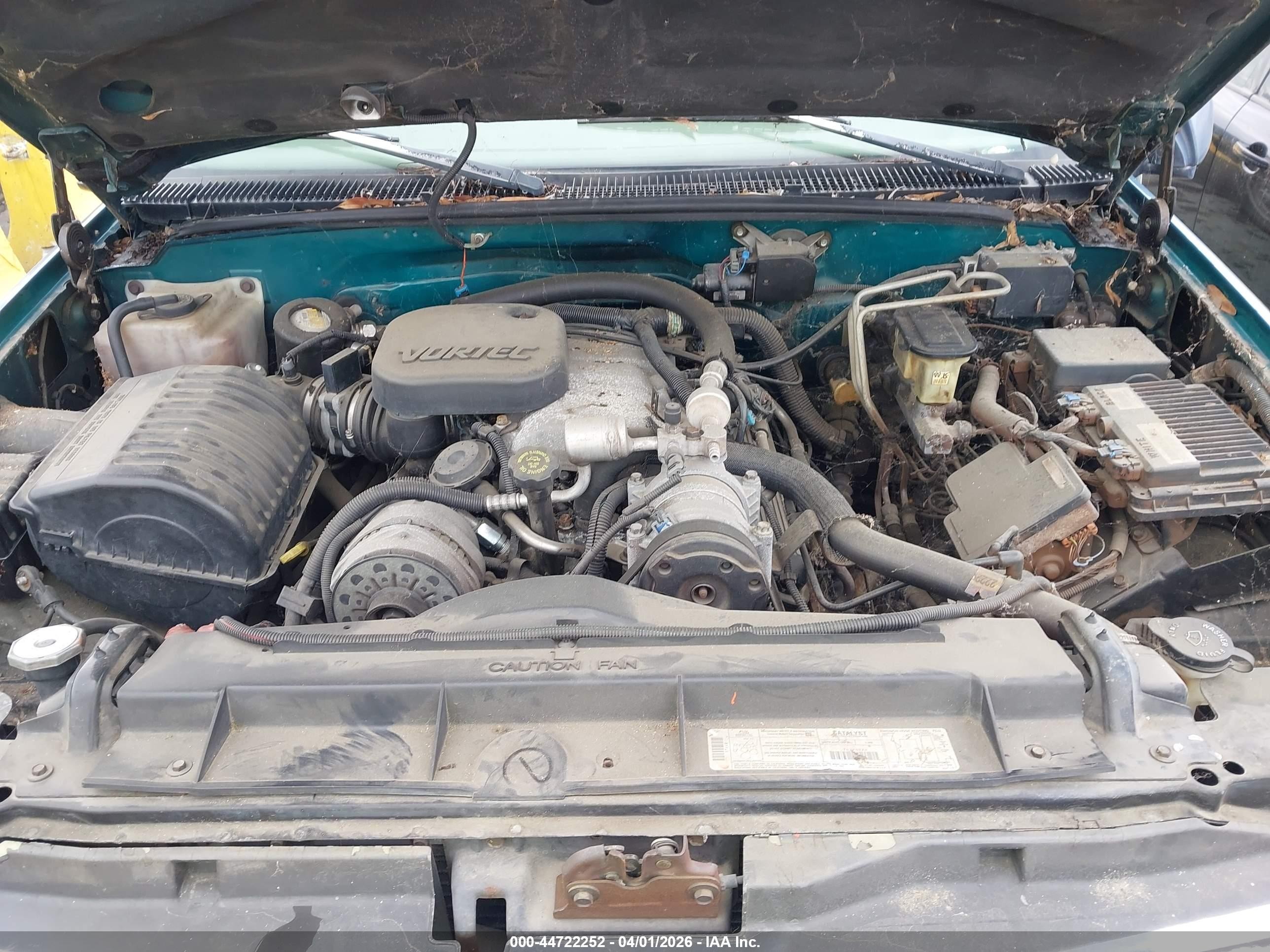 1998 Chevrolet K2500 Fleetside Green vin: 1GCGK29J1WE137539