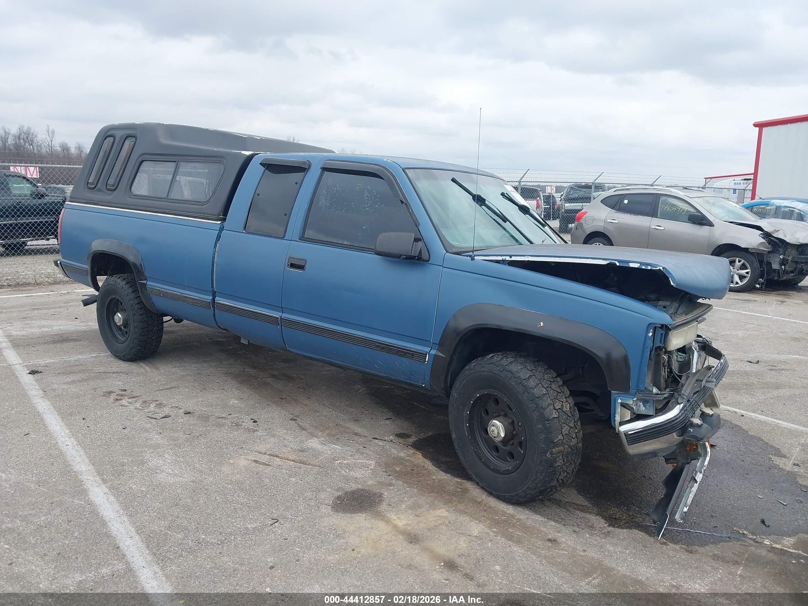 1997 Chevrolet K2500 Hd Fleetside Blue vin: 1GCGK29R1VE226676