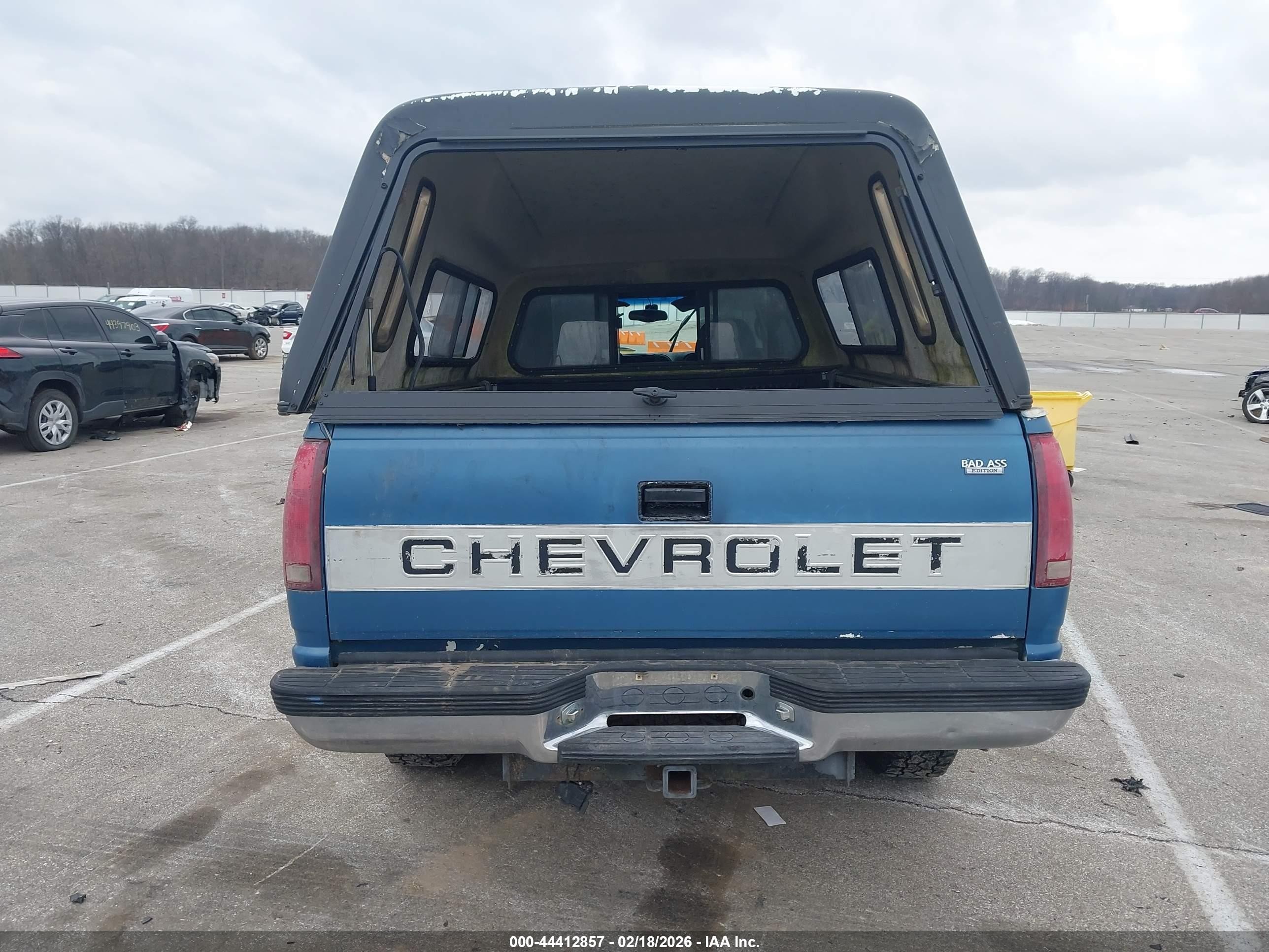 1997 Chevrolet K2500 Hd Fleetside Blue vin: 1GCGK29R1VE226676