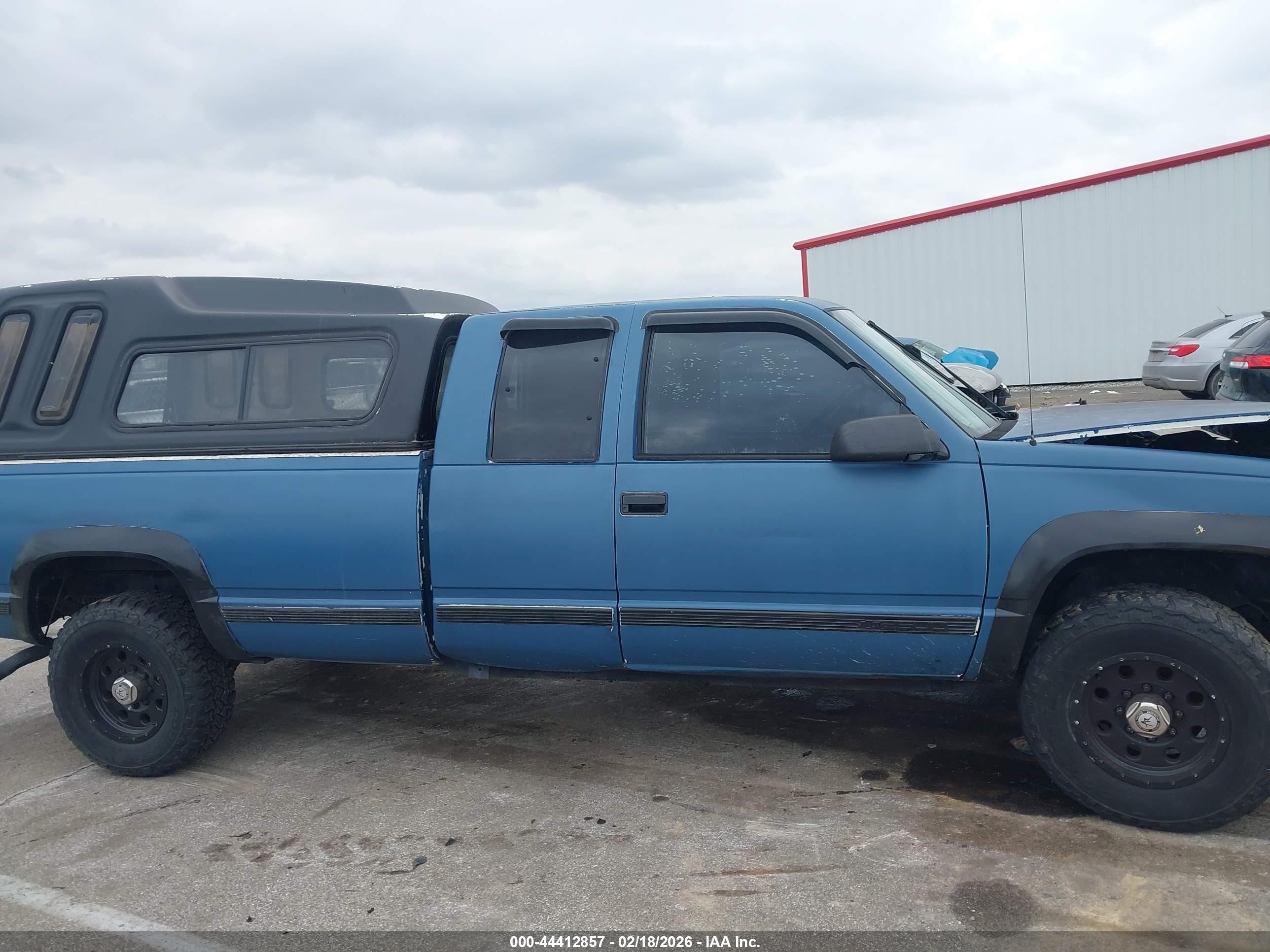1997 Chevrolet K2500 Hd Fleetside Blue vin: 1GCGK29R1VE226676
