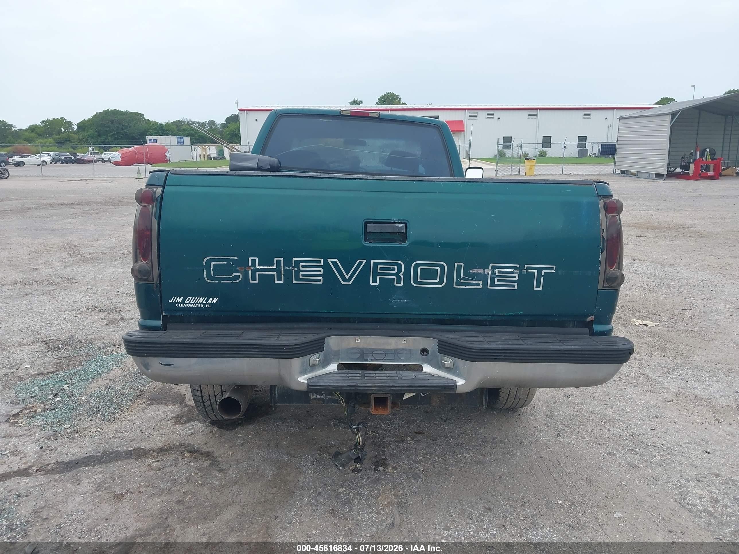 1998 Chevrolet C/k 2500 Fleetside Green vin: 1GCGK29R1WE161362