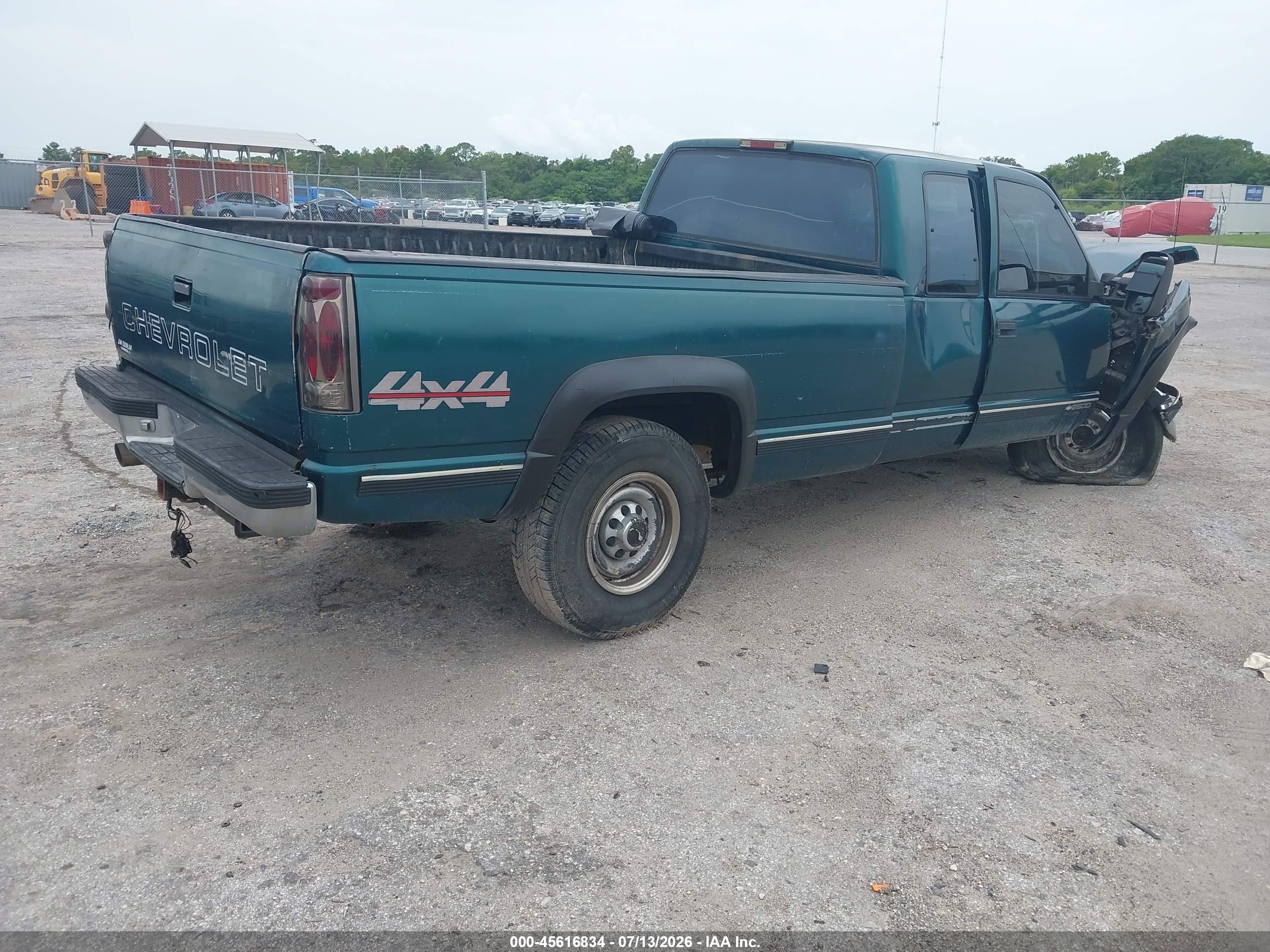 1998 Chevrolet C/k 2500 Fleetside Green vin: 1GCGK29R1WE161362