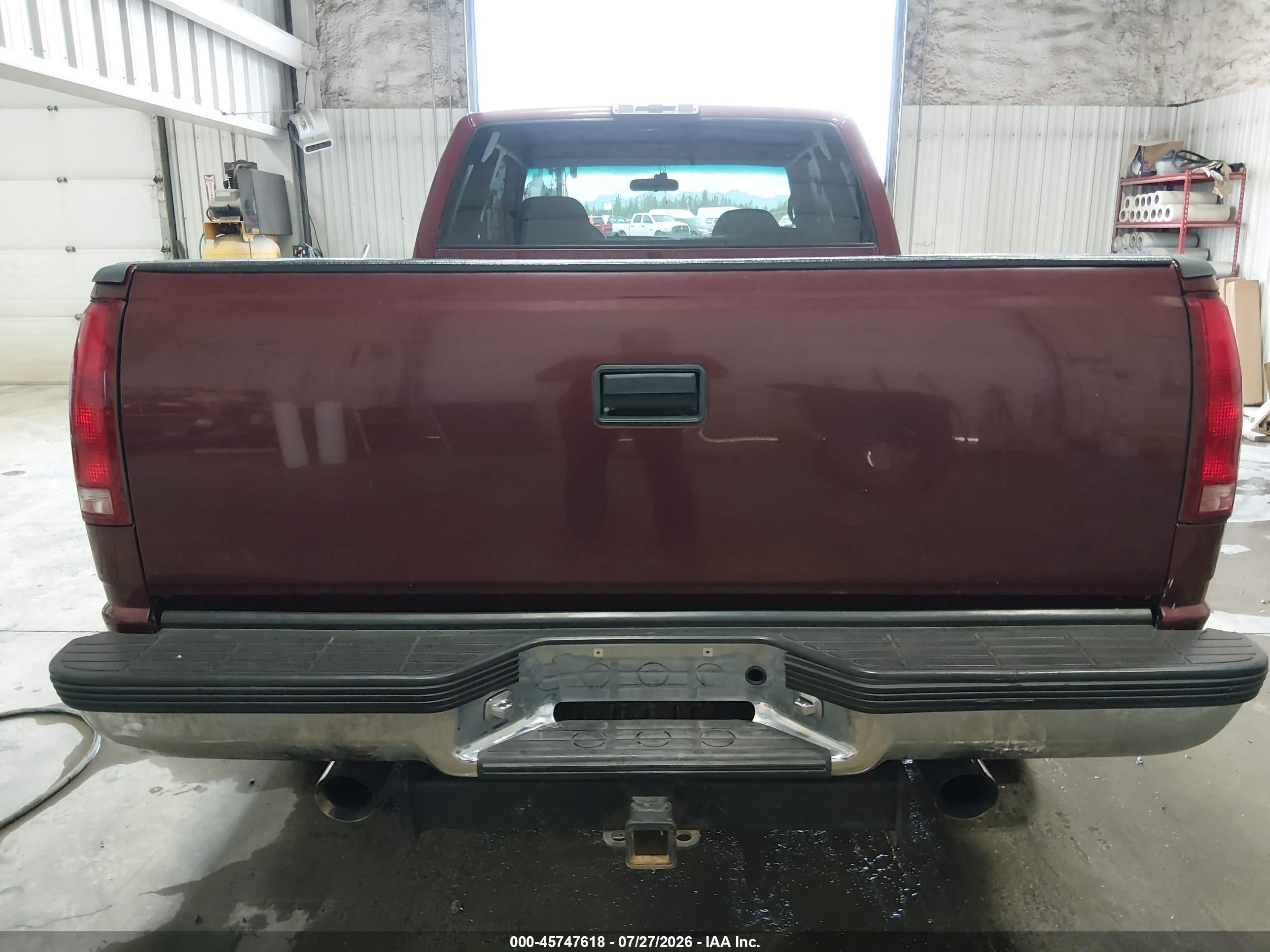 1997 Chevrolet K2500 Hd Fleetside Maroon vin: 1GCGK29R3VE166609