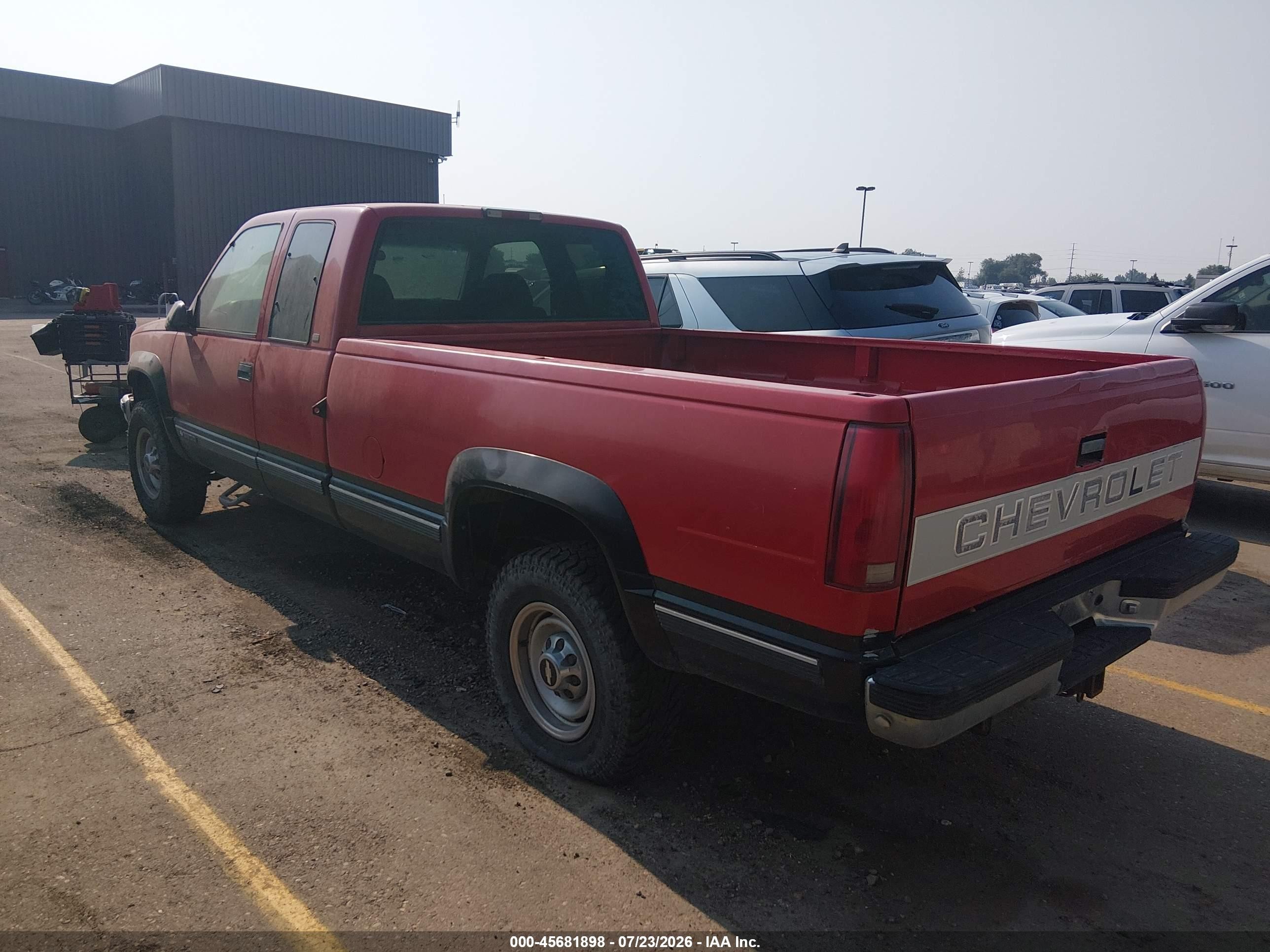 1997 Chevrolet C/k 2500 Hd Fleetside Red vin: 1GCGK29RXVE229138