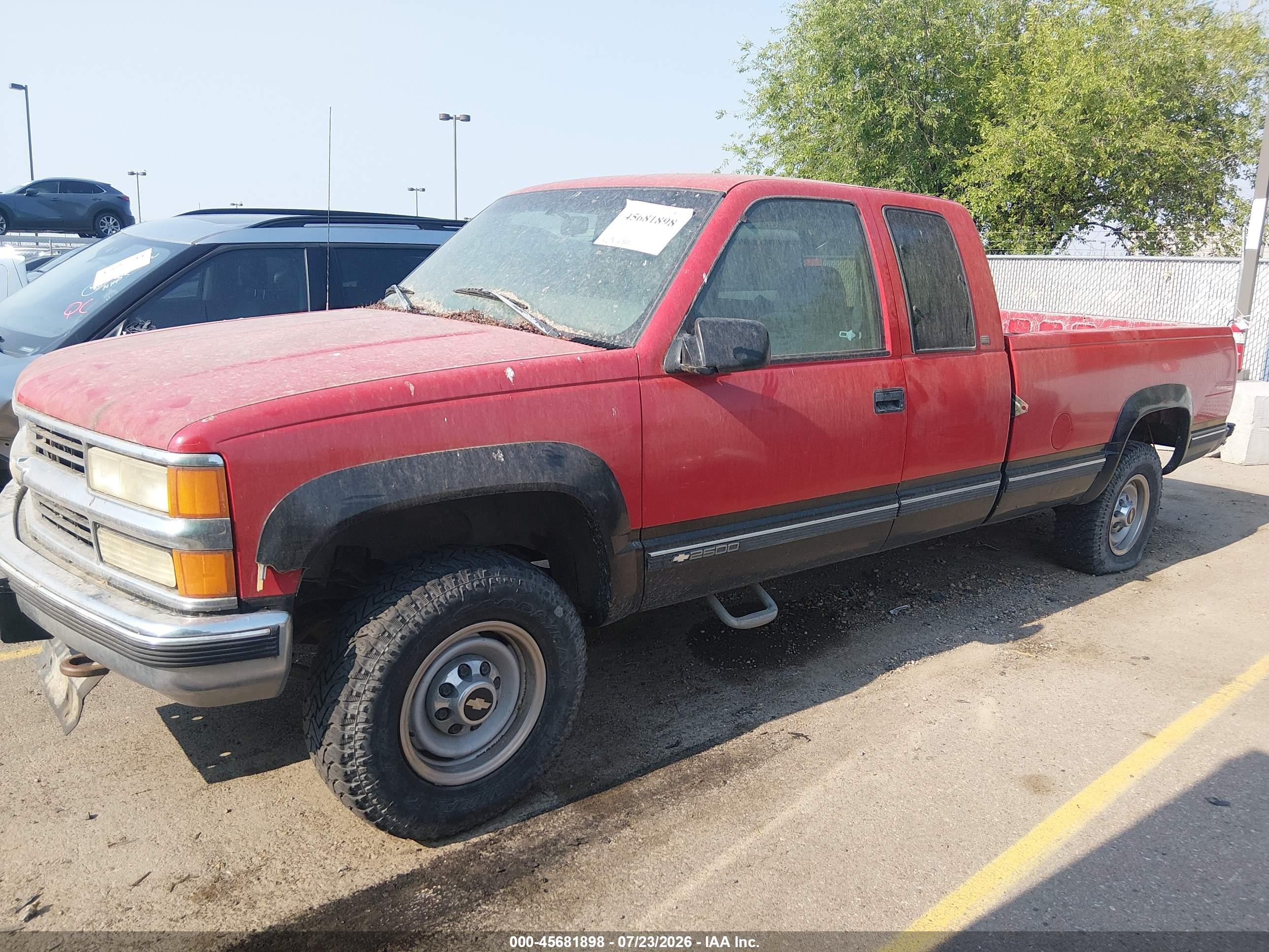1997 Chevrolet C/k 2500 Hd Fleetside Red vin: 1GCGK29RXVE229138