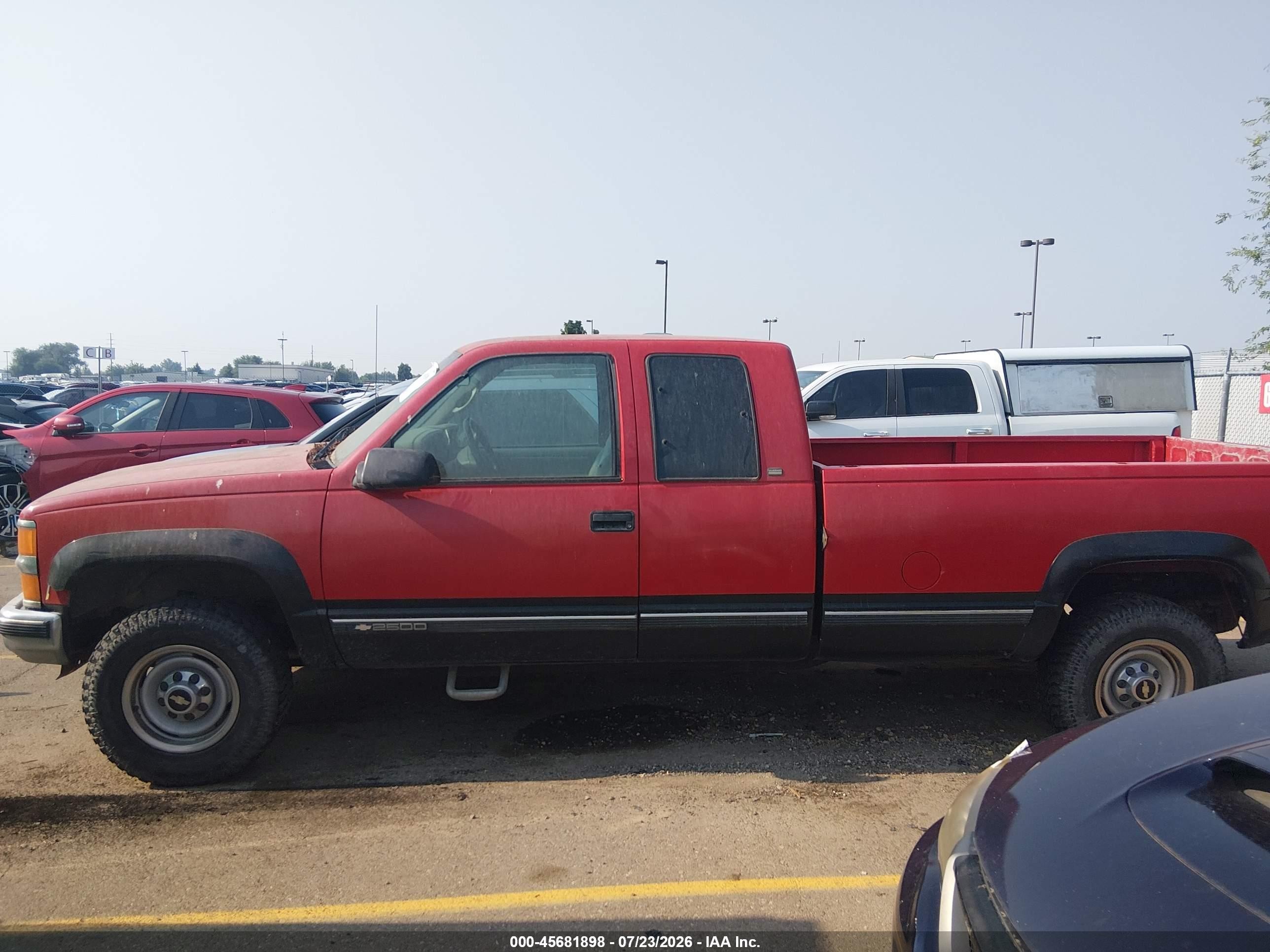 1997 Chevrolet C/k 2500 Hd Fleetside Red vin: 1GCGK29RXVE229138