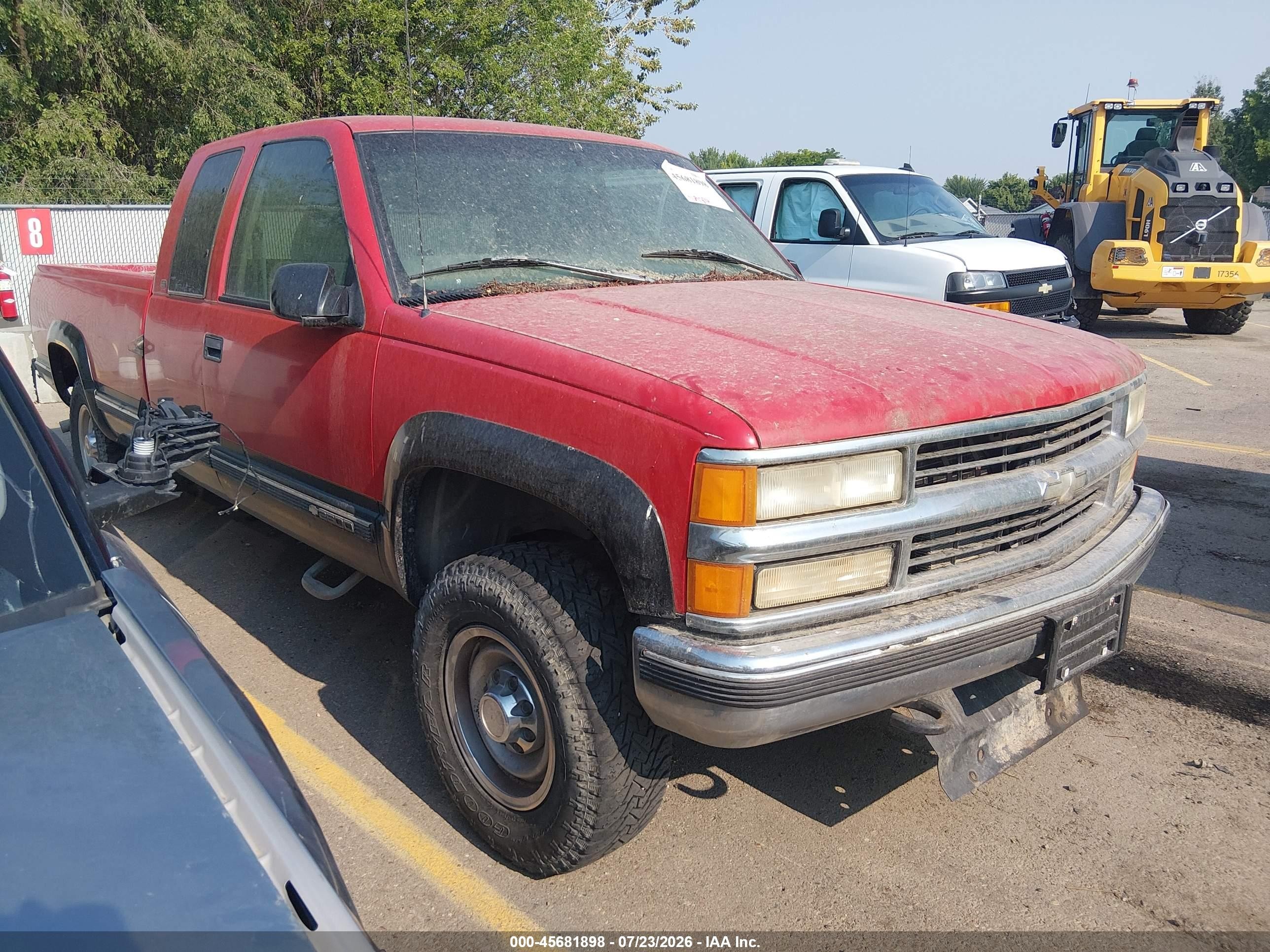 1997 Chevrolet C/k 2500 Hd Fleetside Red vin: 1GCGK29RXVE229138