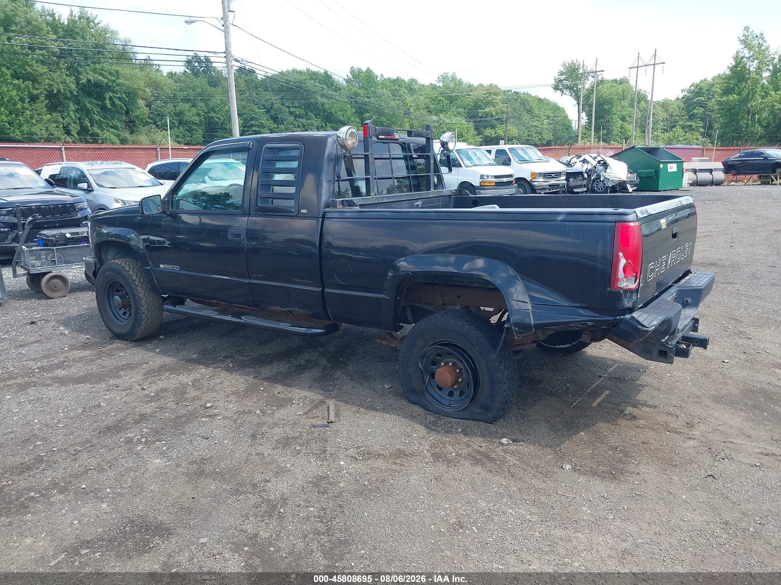 1997 Chevrolet K2500 Hd Fleetside Черный vin: 1GCGK29RXVE261491