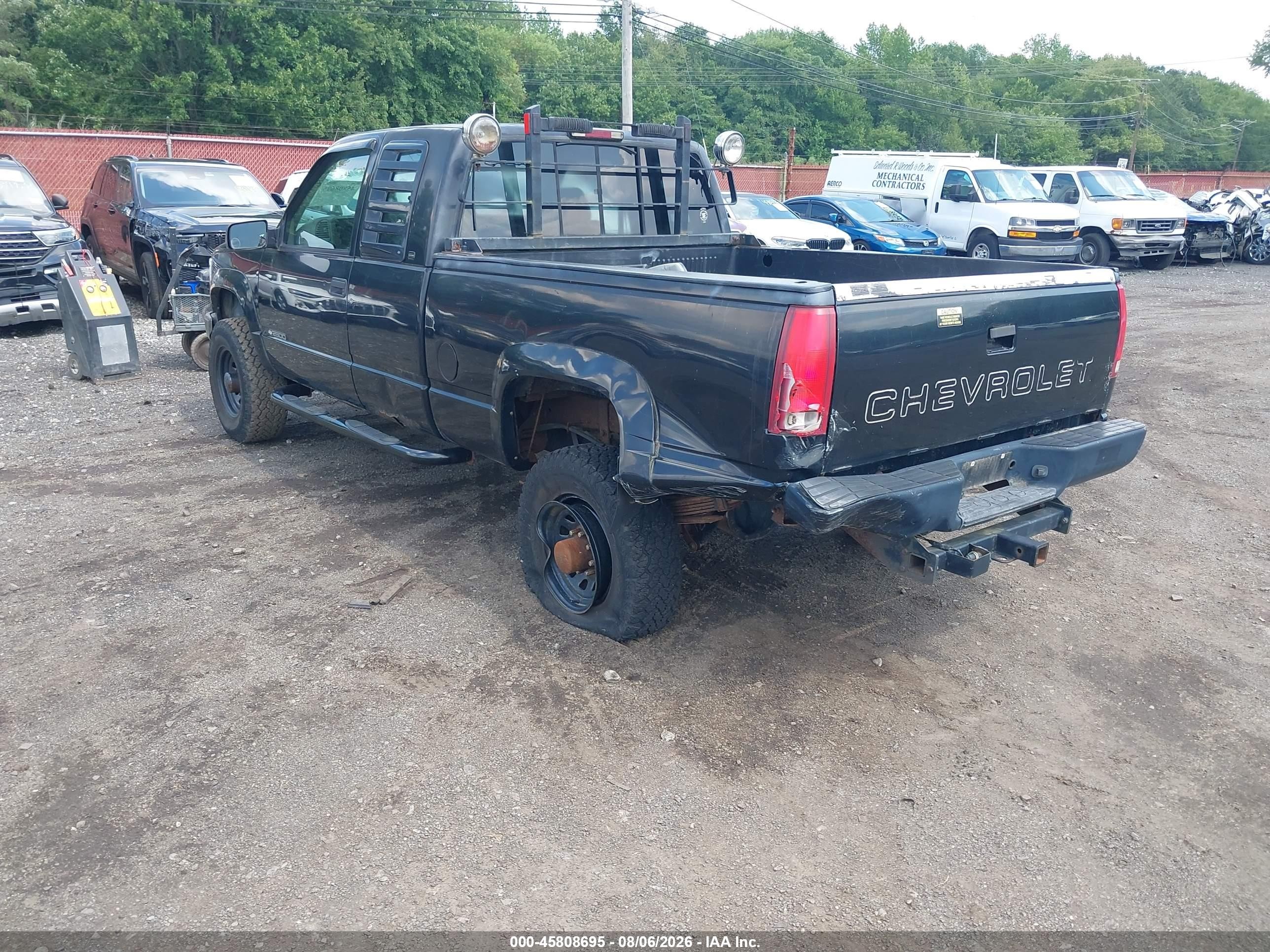 1997 Chevrolet K2500 Hd Fleetside Черный vin: 1GCGK29RXVE261491