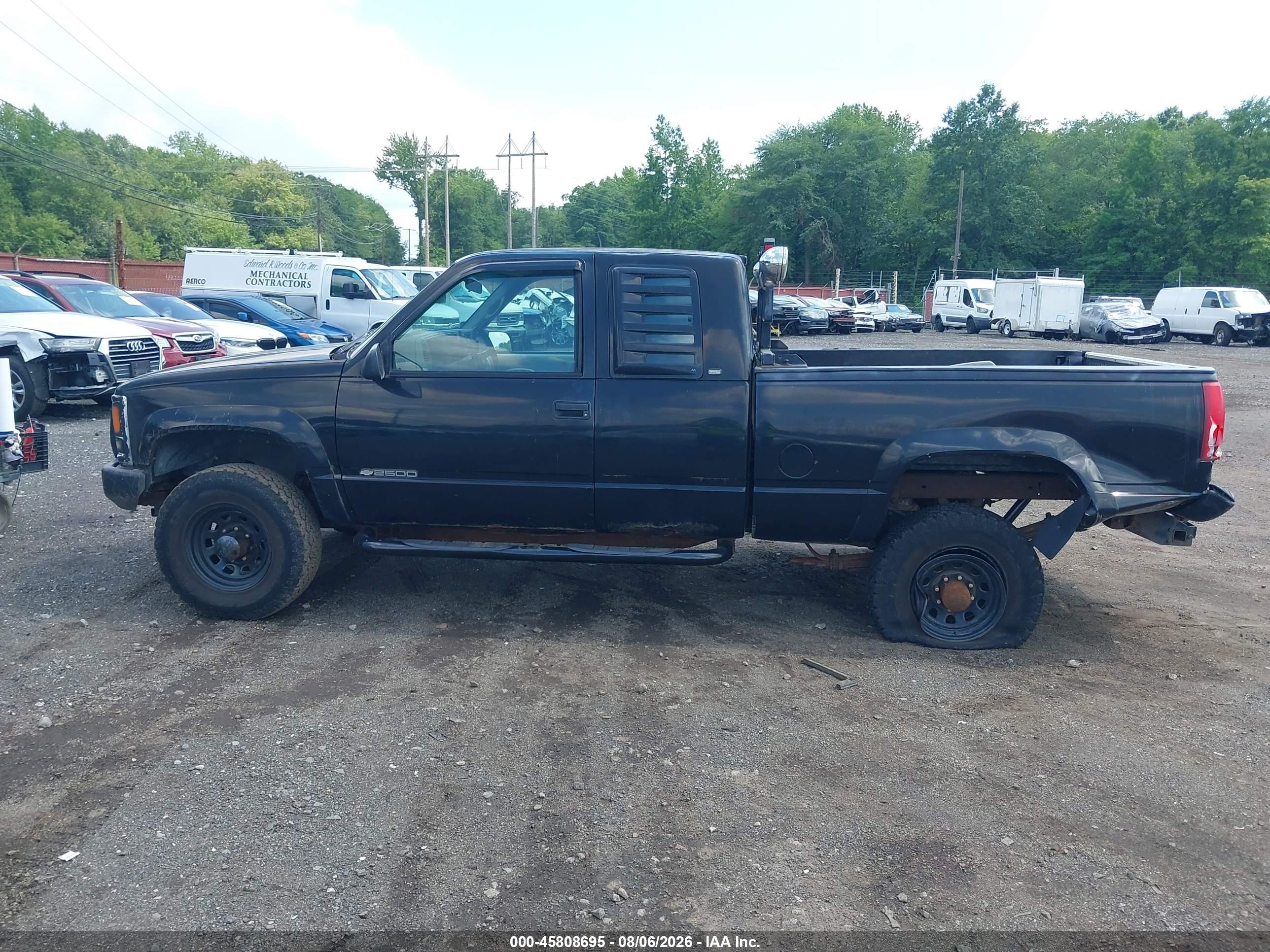 1997 Chevrolet K2500 Hd Fleetside Черный vin: 1GCGK29RXVE261491