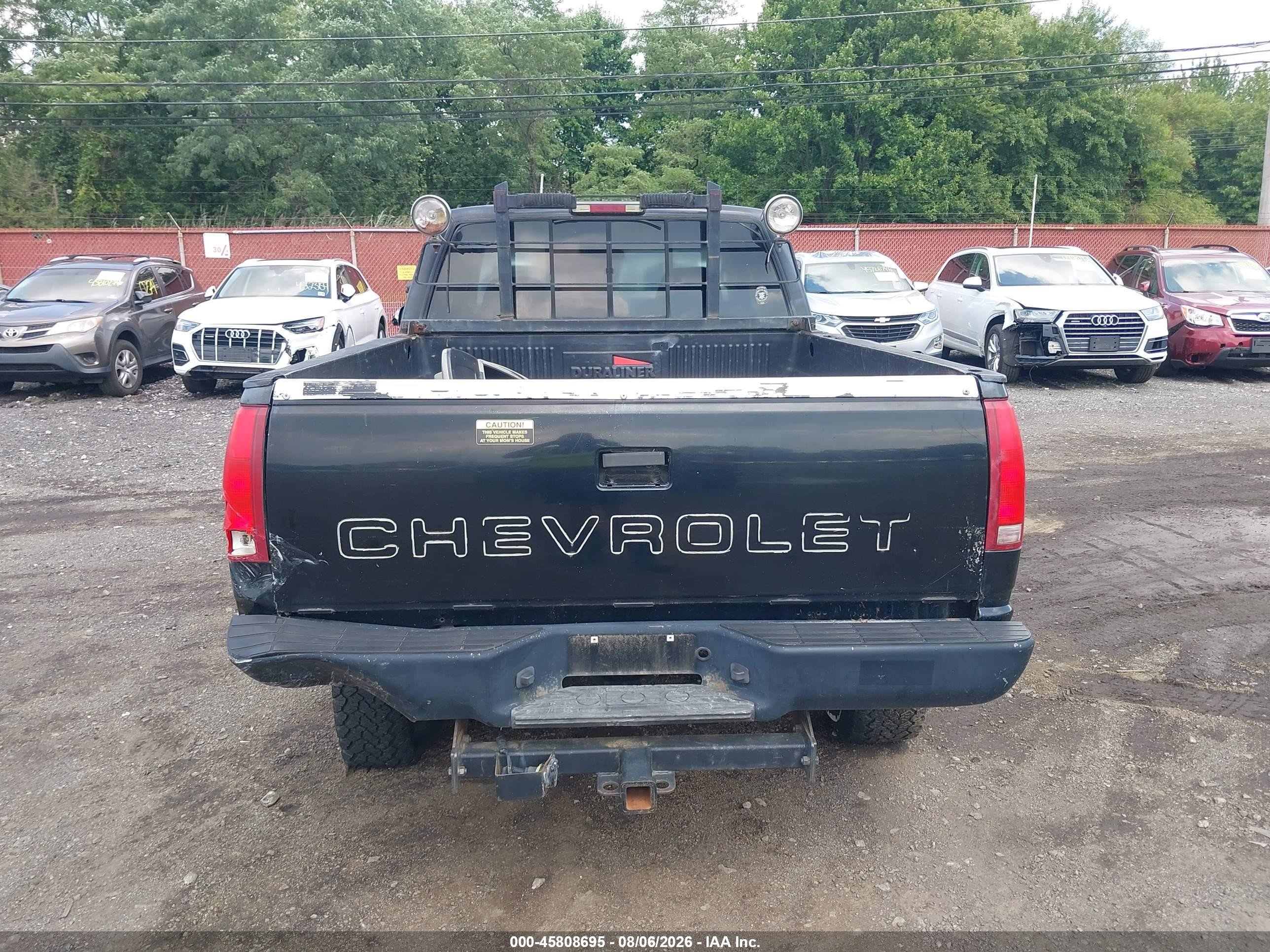 1997 Chevrolet K2500 Hd Fleetside Черный vin: 1GCGK29RXVE261491