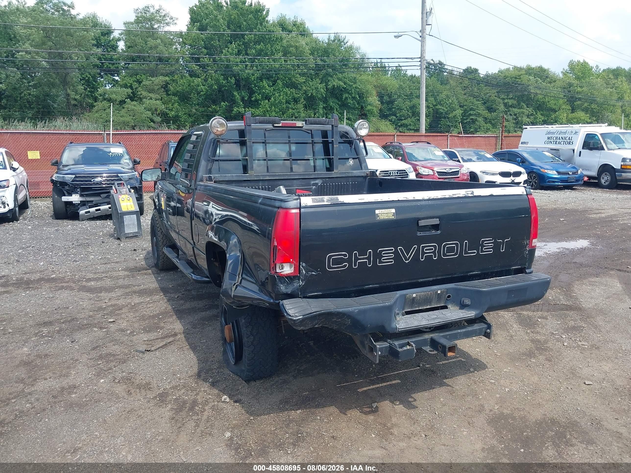 1997 Chevrolet K2500 Hd Fleetside Черный vin: 1GCGK29RXVE261491