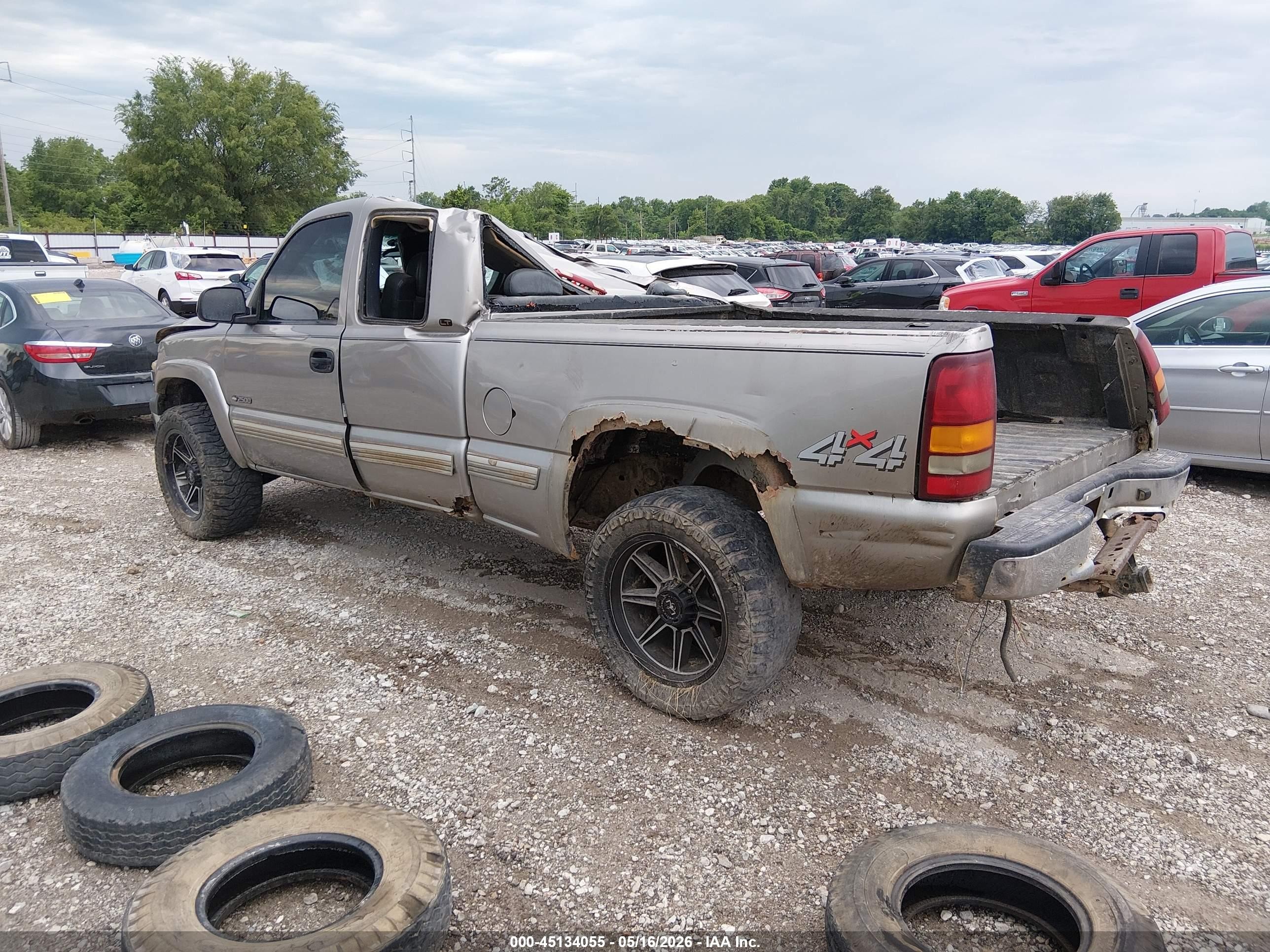 2000 Chevrolet Silverado 2500 Lt Коричневый vin: 1GCGK29U1YZ210897