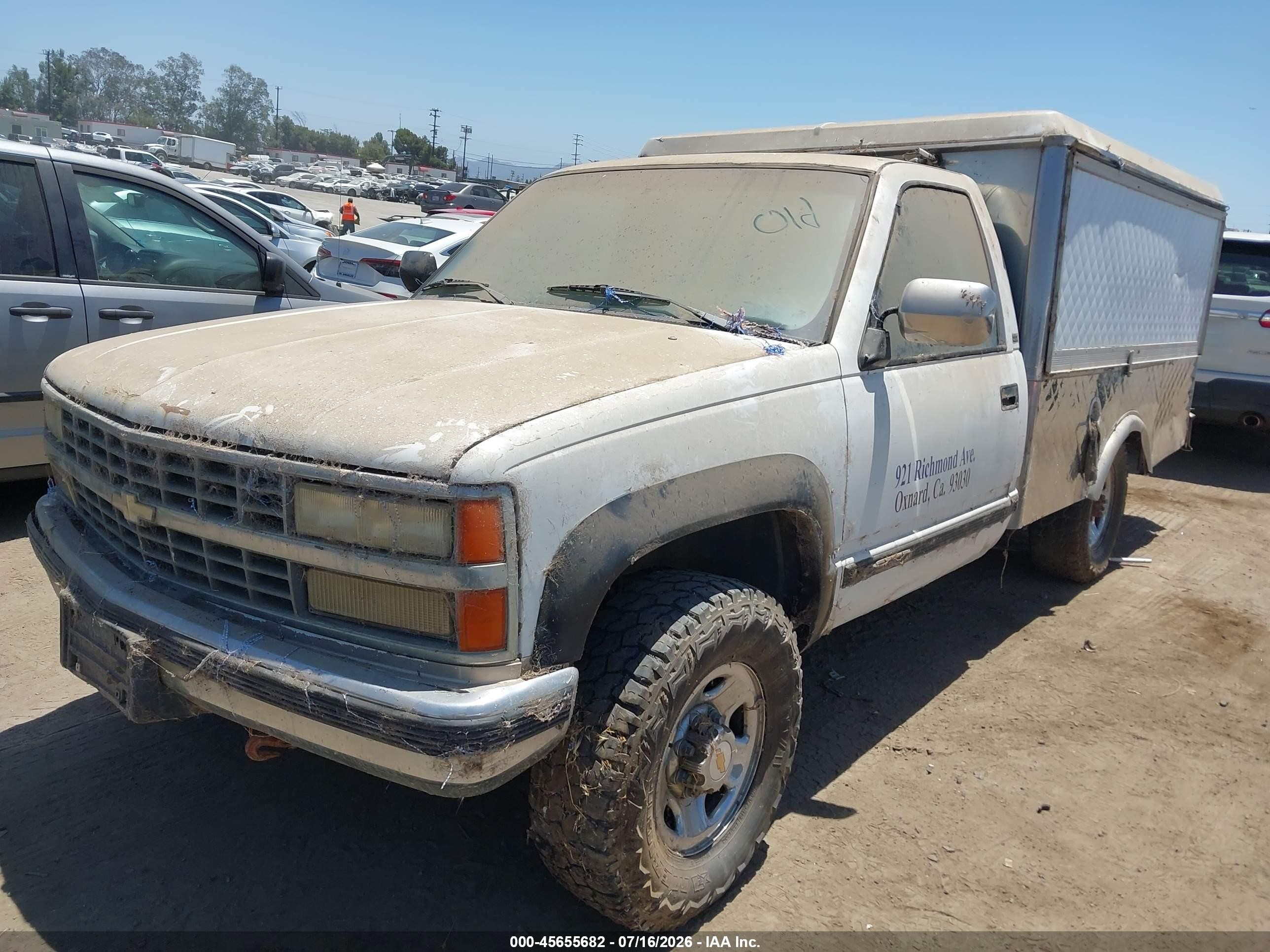1989 Chevrolet Gmt-400 K3500 Белый vin: 1GCGK34N8KE219228