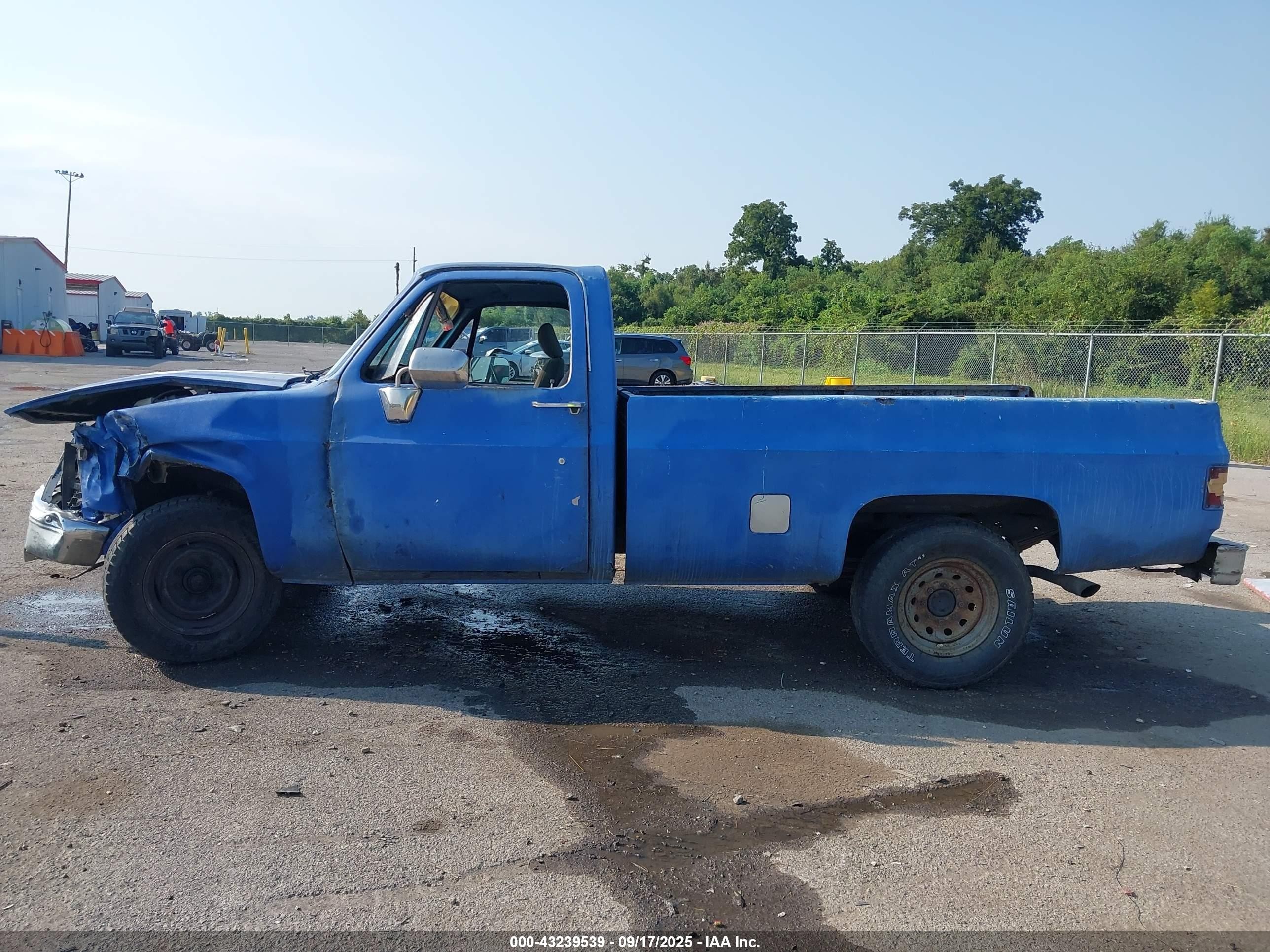 1987 Chevrolet R20   Blue vin: 1GCGR24K2HF396971