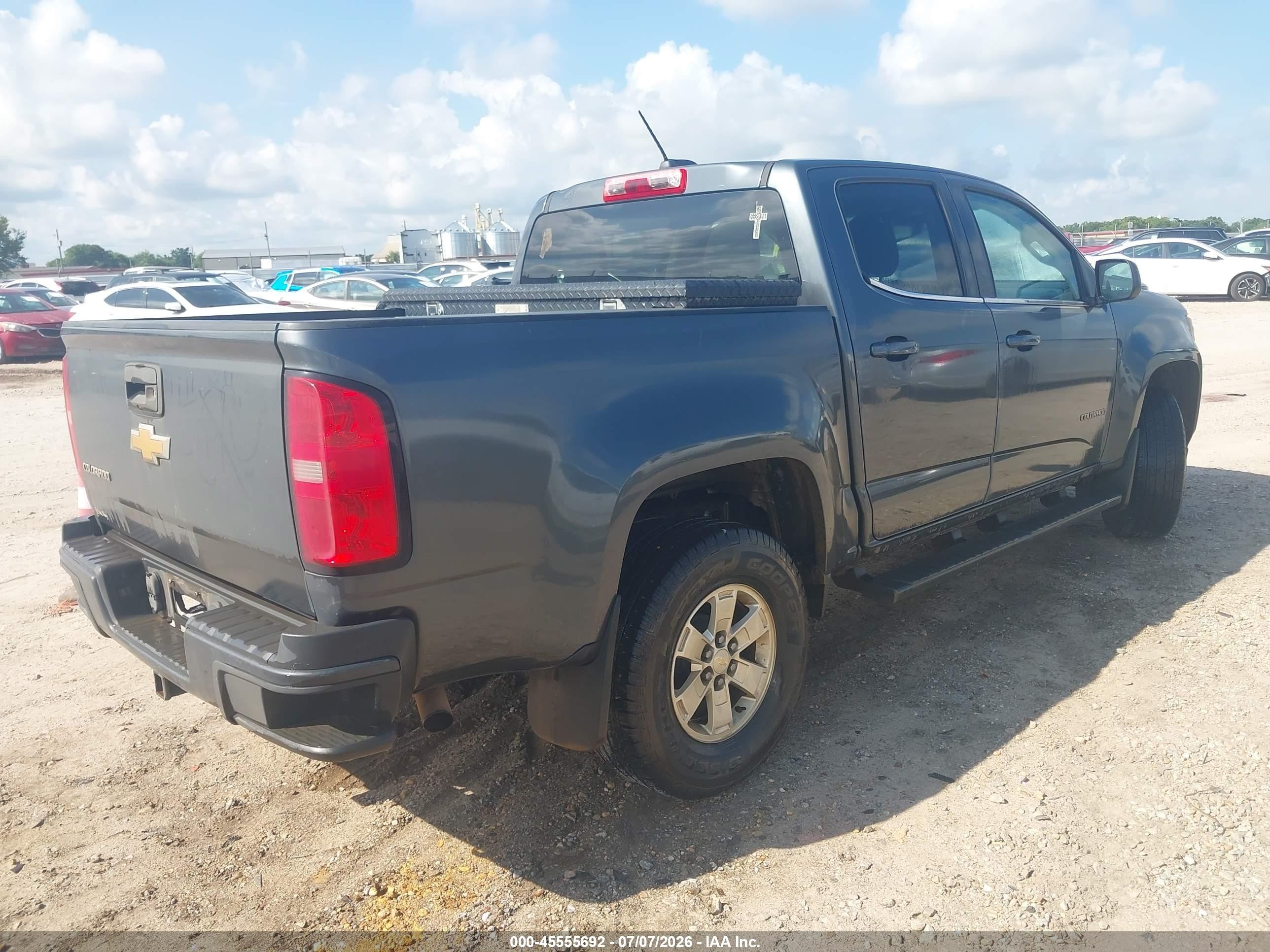 2015 Chevrolet Colorado 2wd Wt Gray vin: 1GCGSAE30F1275579