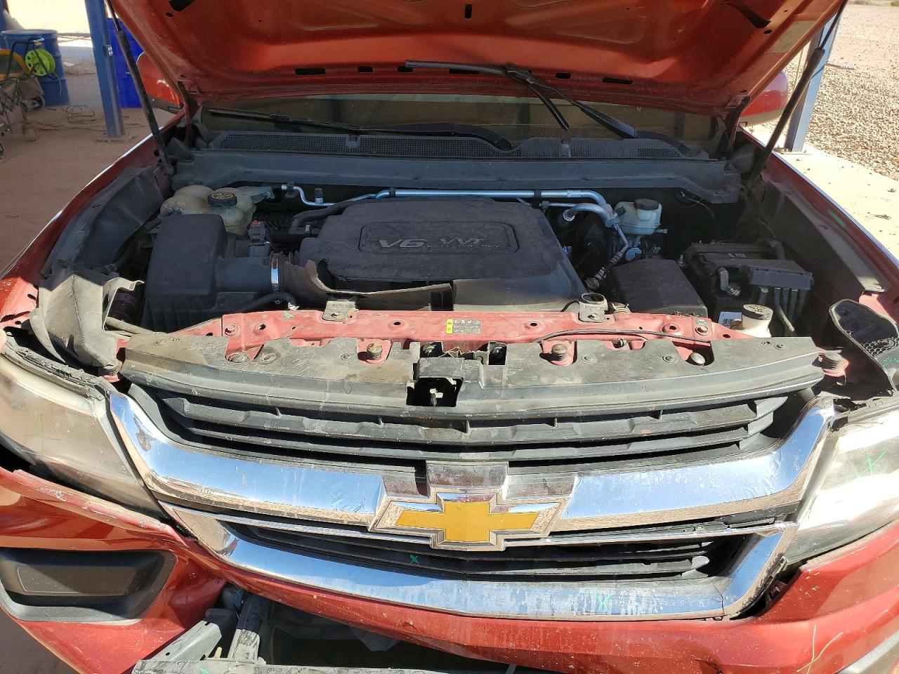 2015 Chevrolet Colorado Red vin: 1GCGSAE33F1274152