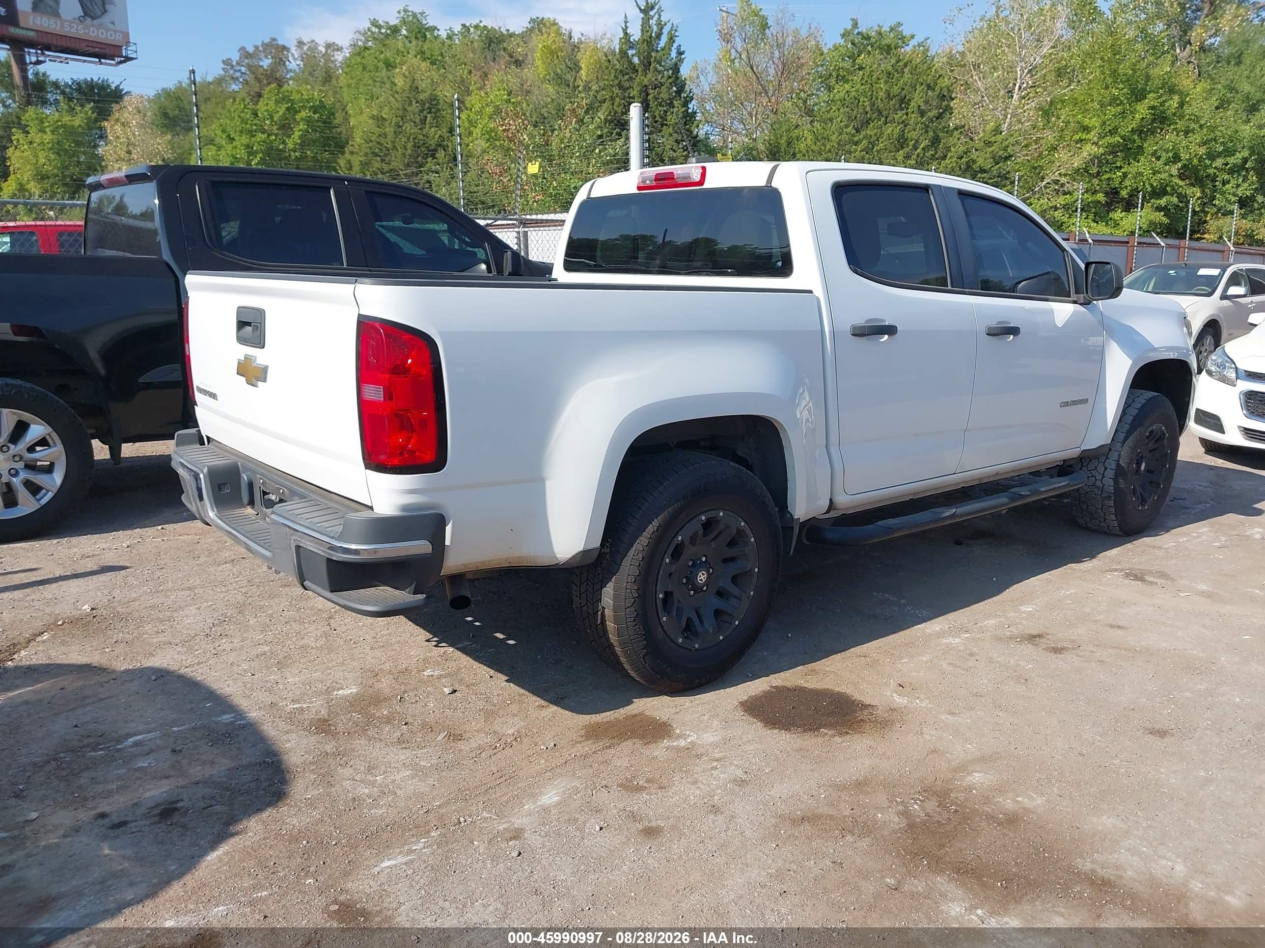 2015 Chevrolet Colorado Wt White vin: 1GCGSAEA0F1259137