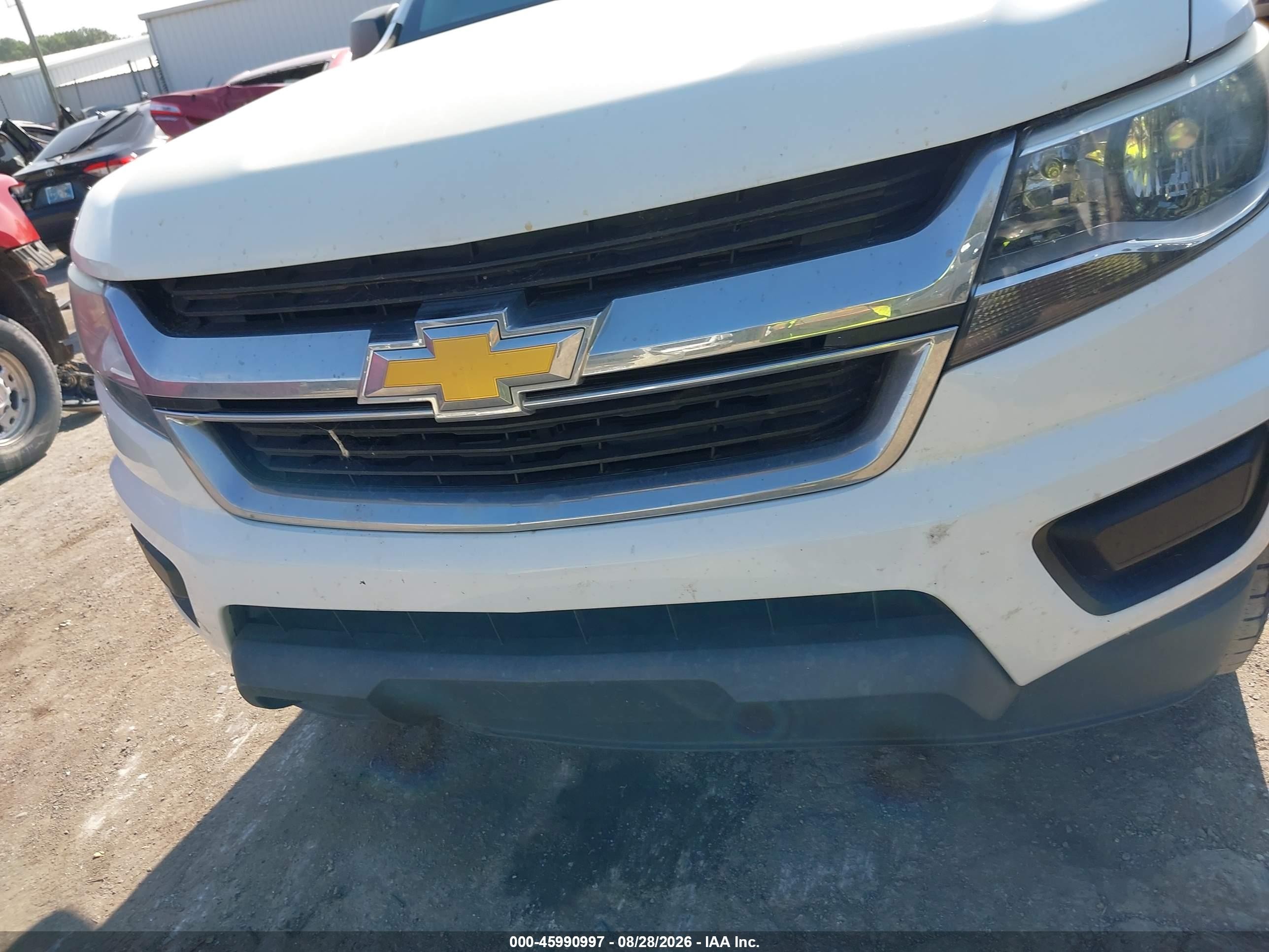 2015 Chevrolet Colorado Wt White vin: 1GCGSAEA0F1259137
