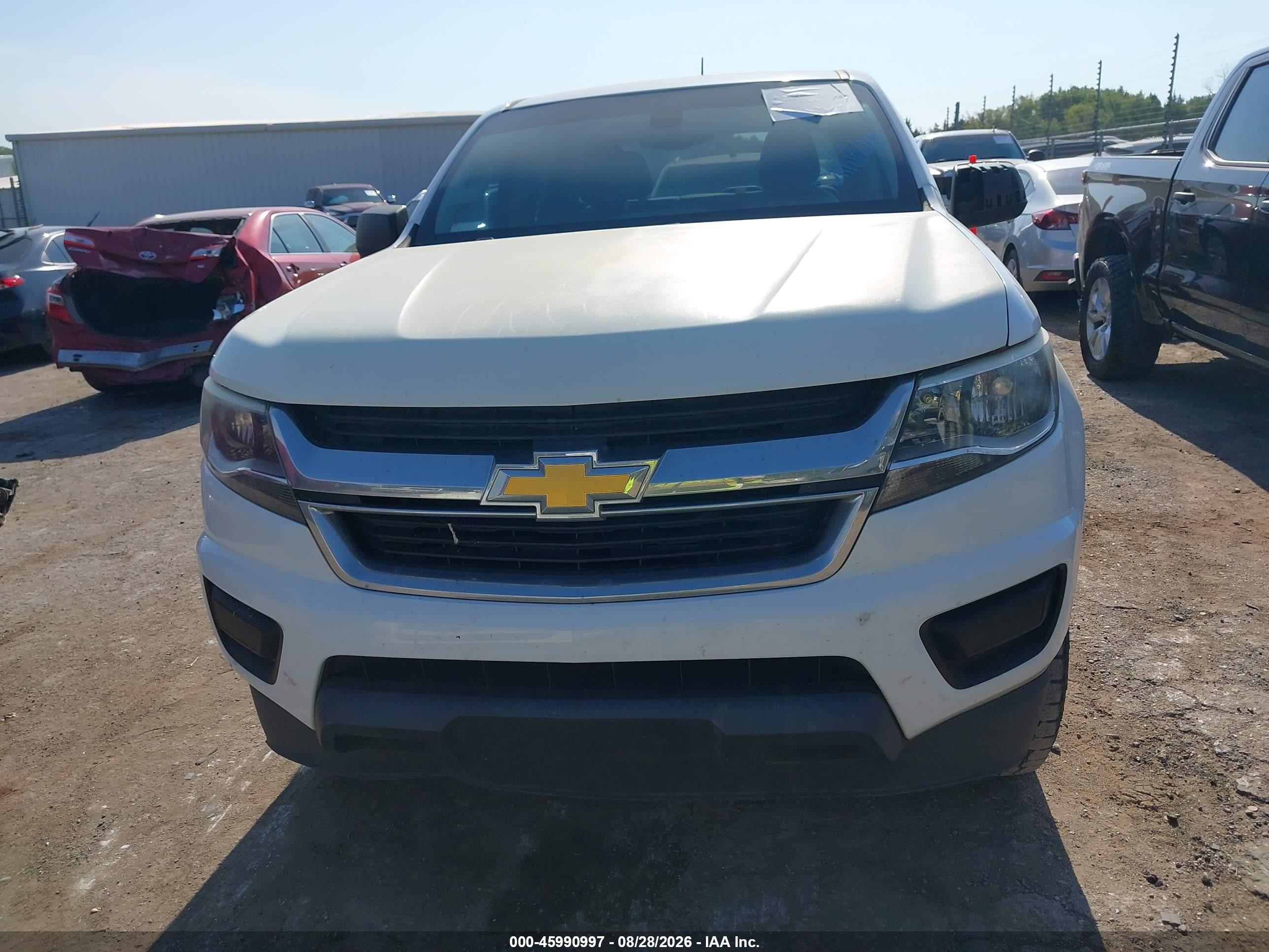 2015 Chevrolet Colorado Wt White vin: 1GCGSAEA0F1259137