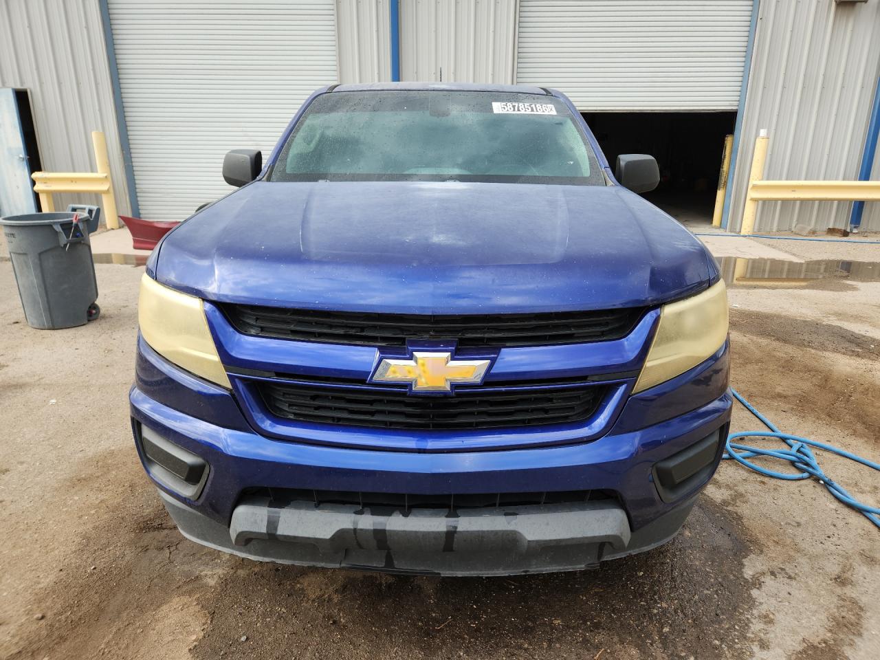 2015 Chevrolet Colorado Blue vin: 1GCGSAEA2F1261424 Damage: Hood, Chipped, 10 Or More