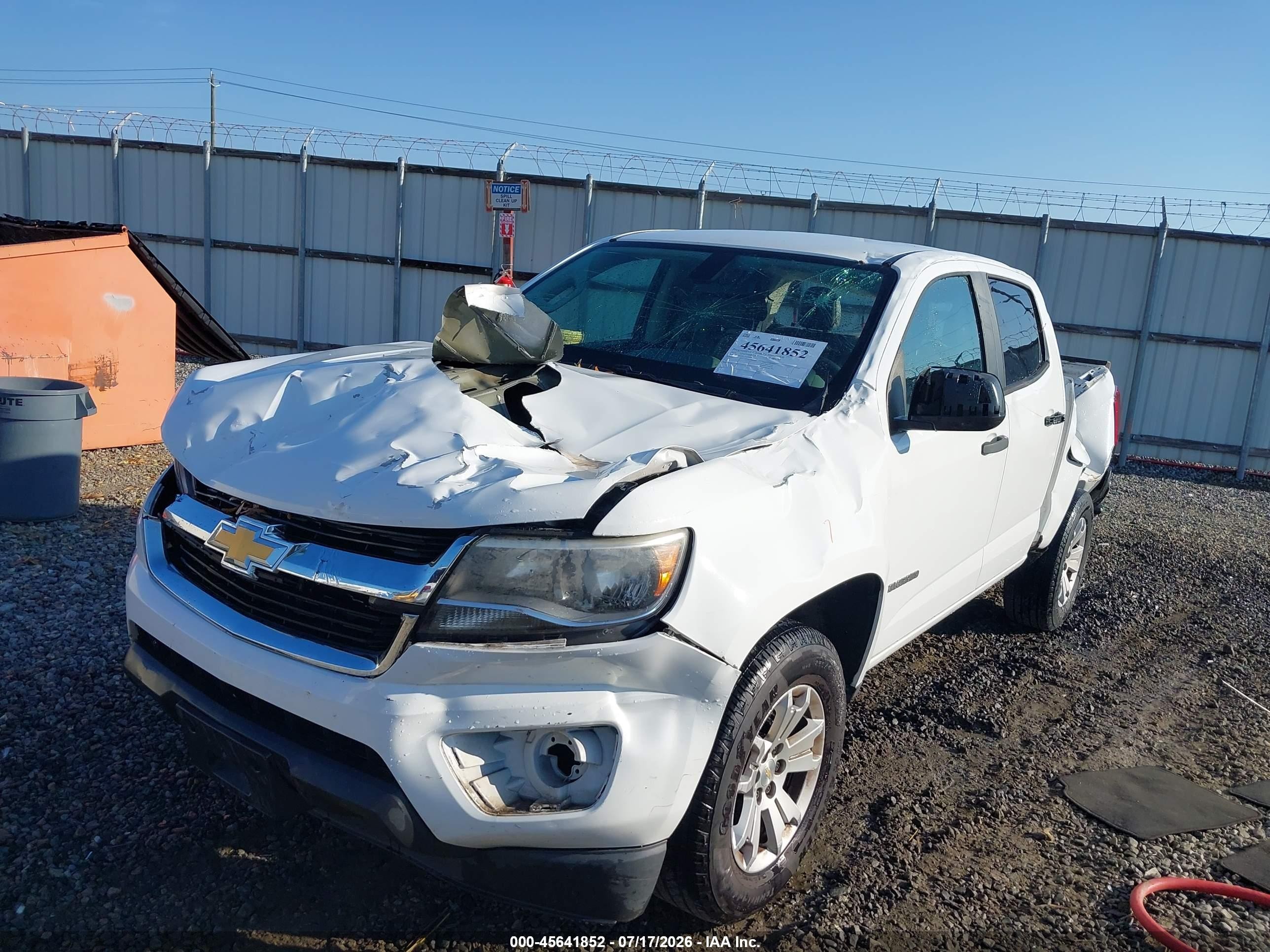 2015 Chevrolet Colorado 2wd Wt White vin: 1GCGSAEA2F1275193