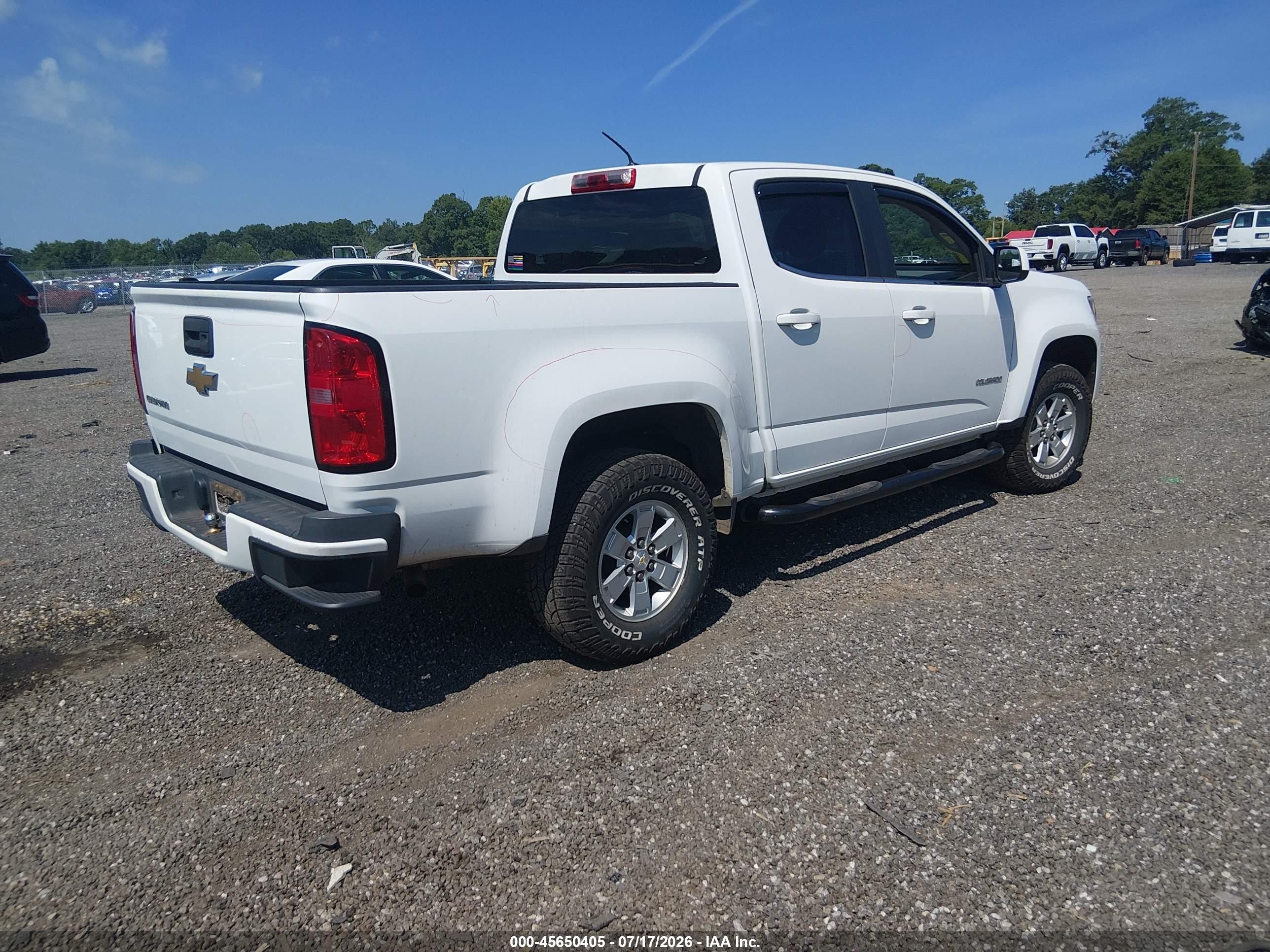 2015 Chevrolet Colorado 2wd Wt White vin: 1GCGSAEA8F1223132