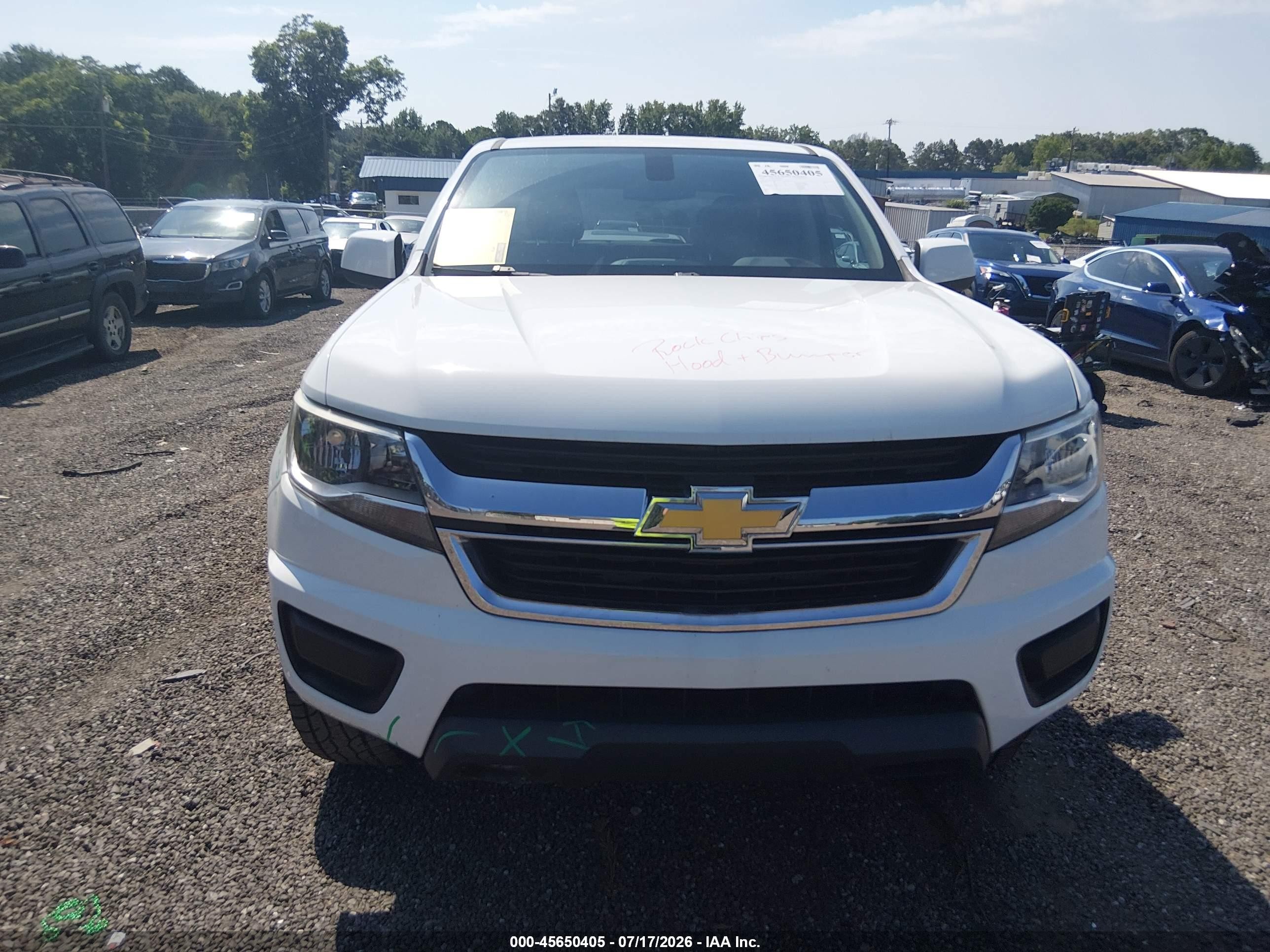 2015 Chevrolet Colorado 2wd Wt White vin: 1GCGSAEA8F1223132