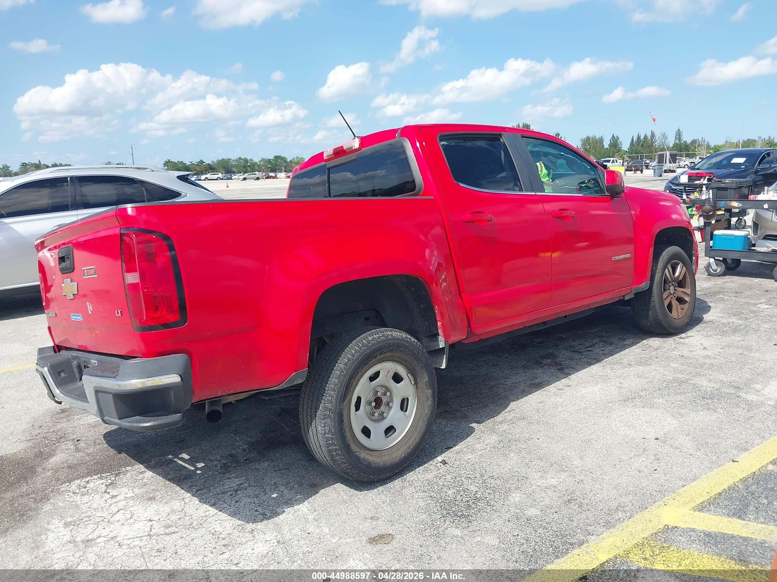 2015 Chevrolet Colorado Lt Red vin: 1GCGSBE30F1275393