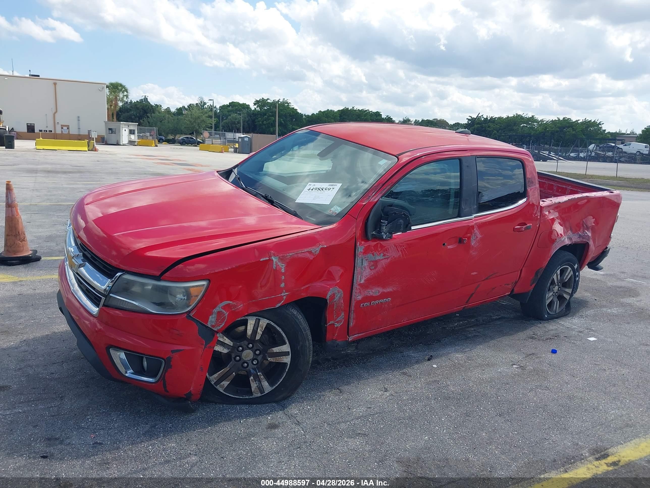 2015 Chevrolet Colorado Lt Red vin: 1GCGSBE30F1275393