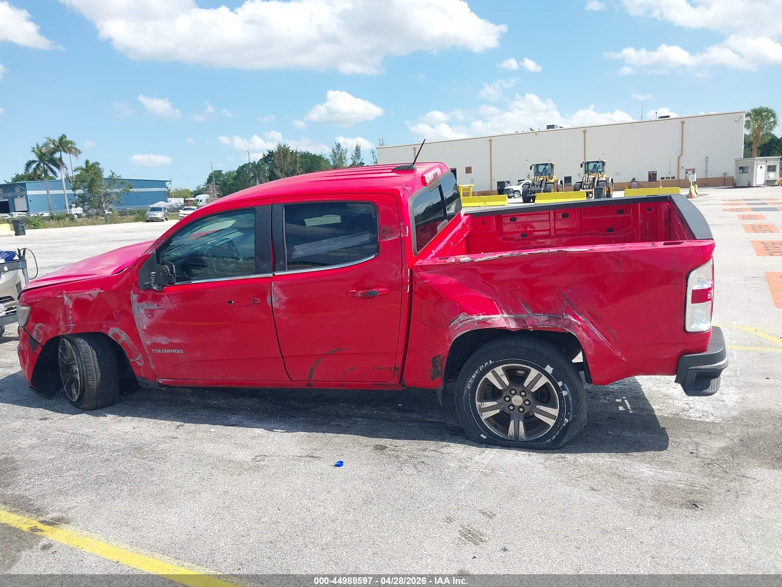 2015 Chevrolet Colorado Lt Red vin: 1GCGSBE30F1275393