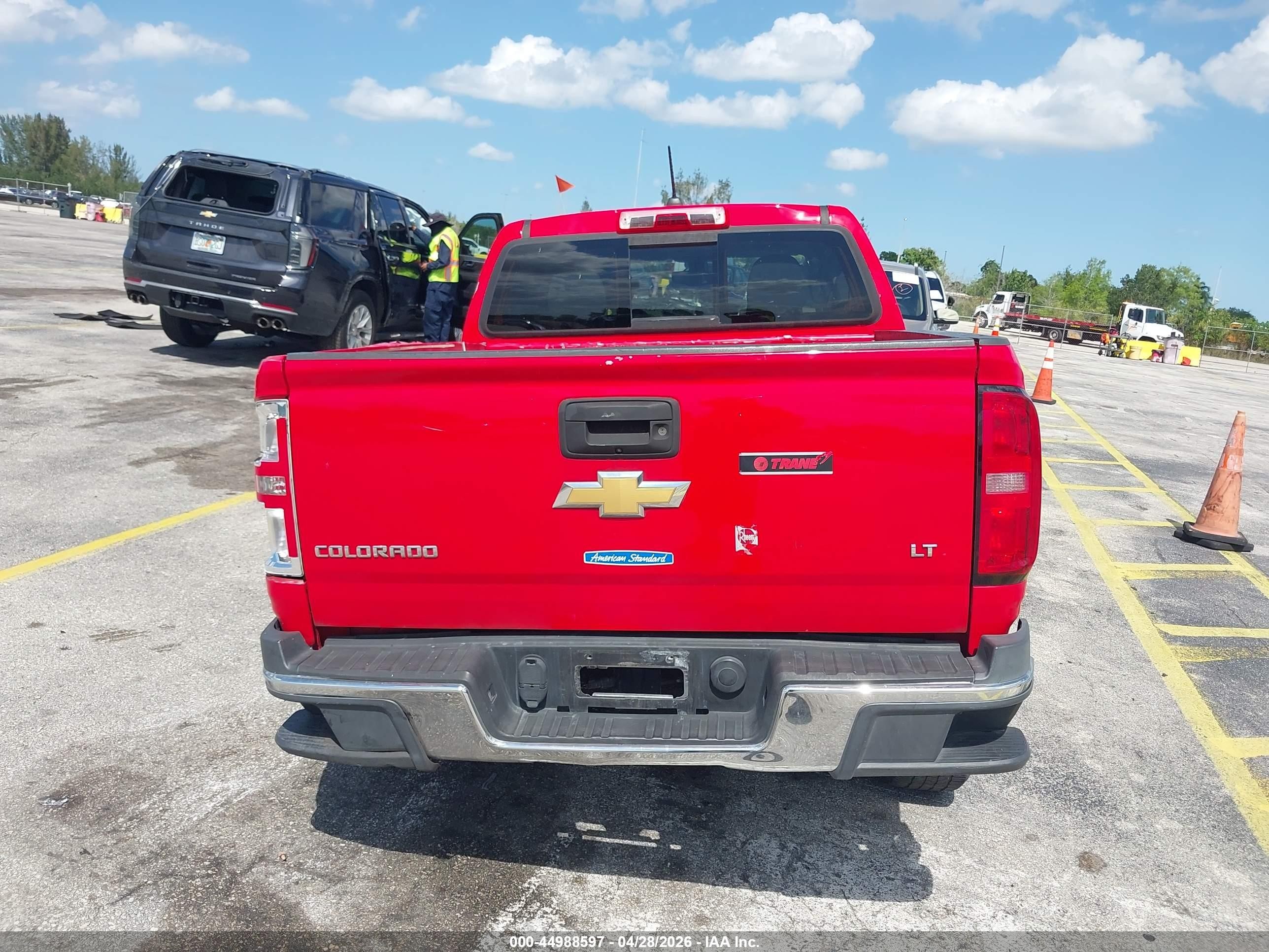 2015 Chevrolet Colorado Lt Red vin: 1GCGSBE30F1275393