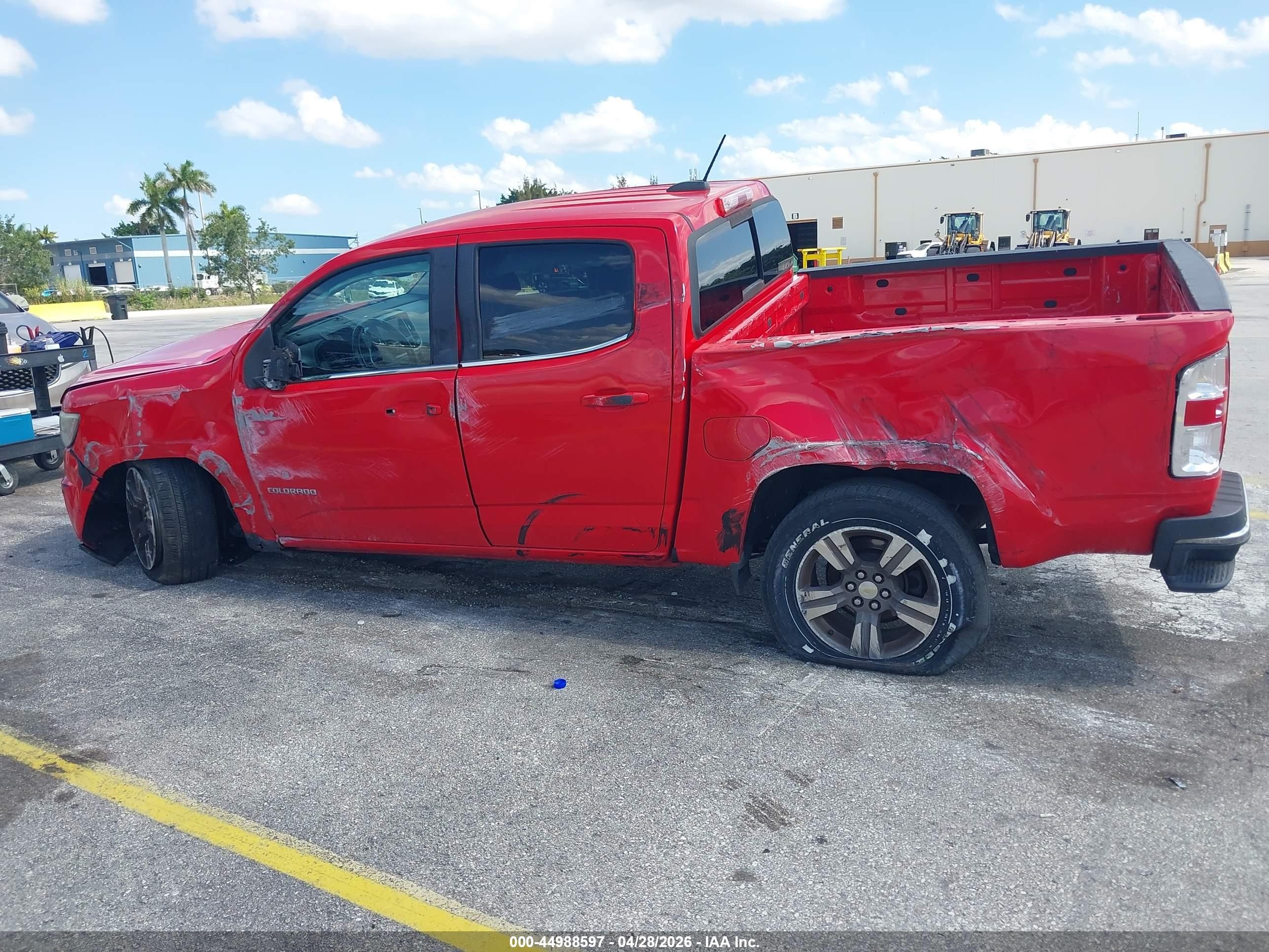 2015 Chevrolet Colorado Lt Red vin: 1GCGSBE30F1275393
