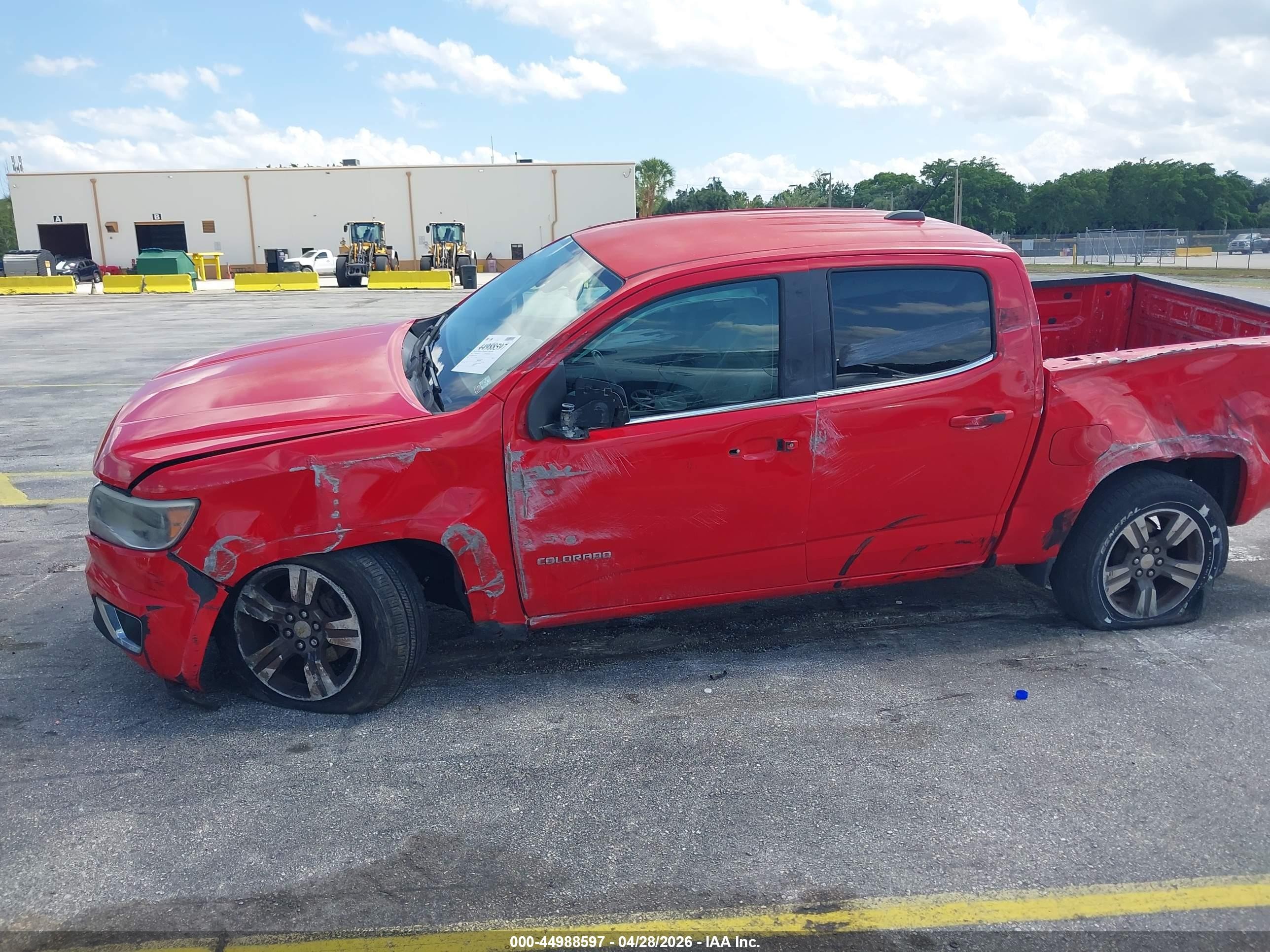 2015 Chevrolet Colorado Lt Red vin: 1GCGSBE30F1275393