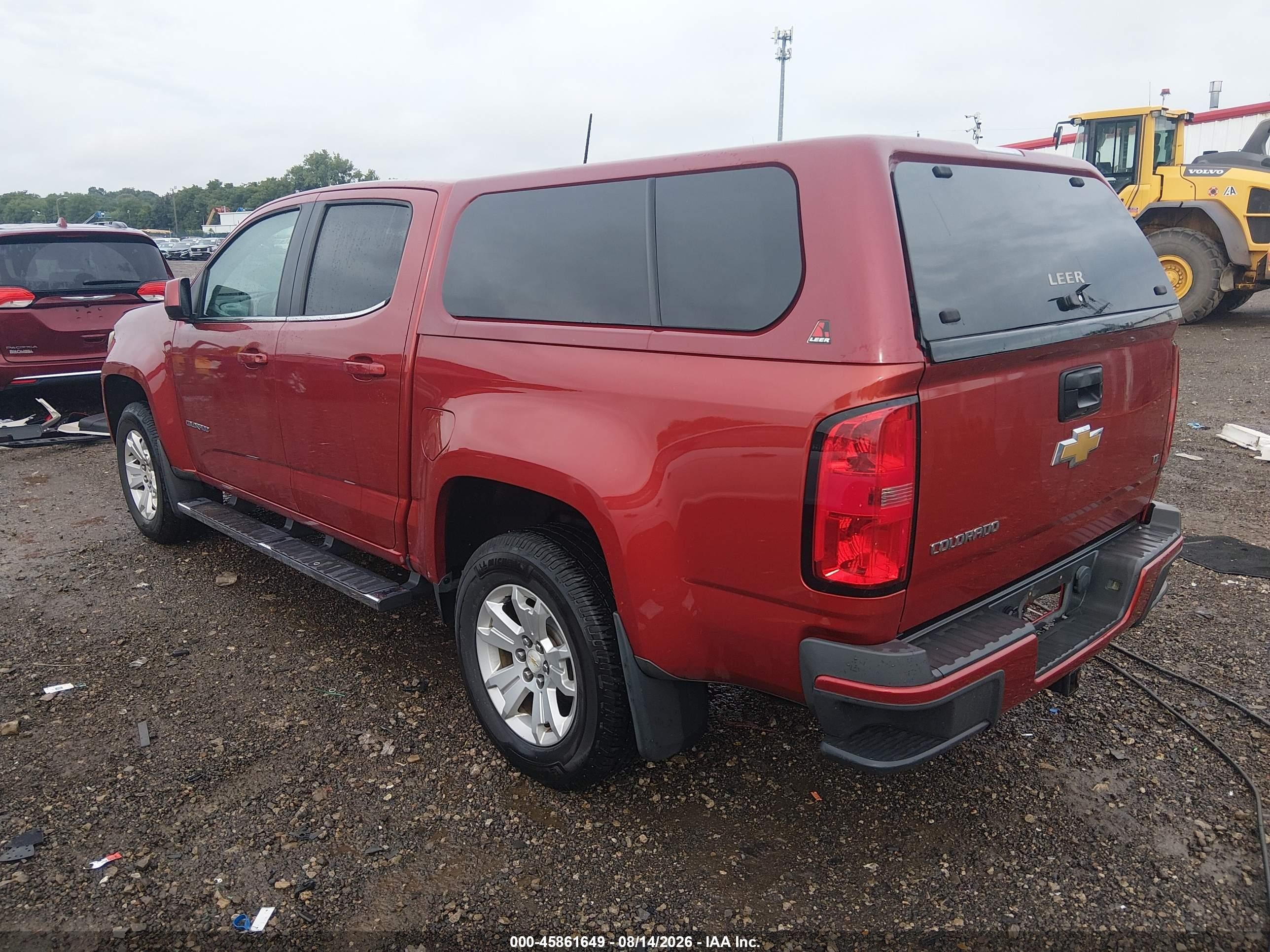 2015 Chevrolet Colorado 2wd Lt Maroon vin: 1GCGSBE32F1263956