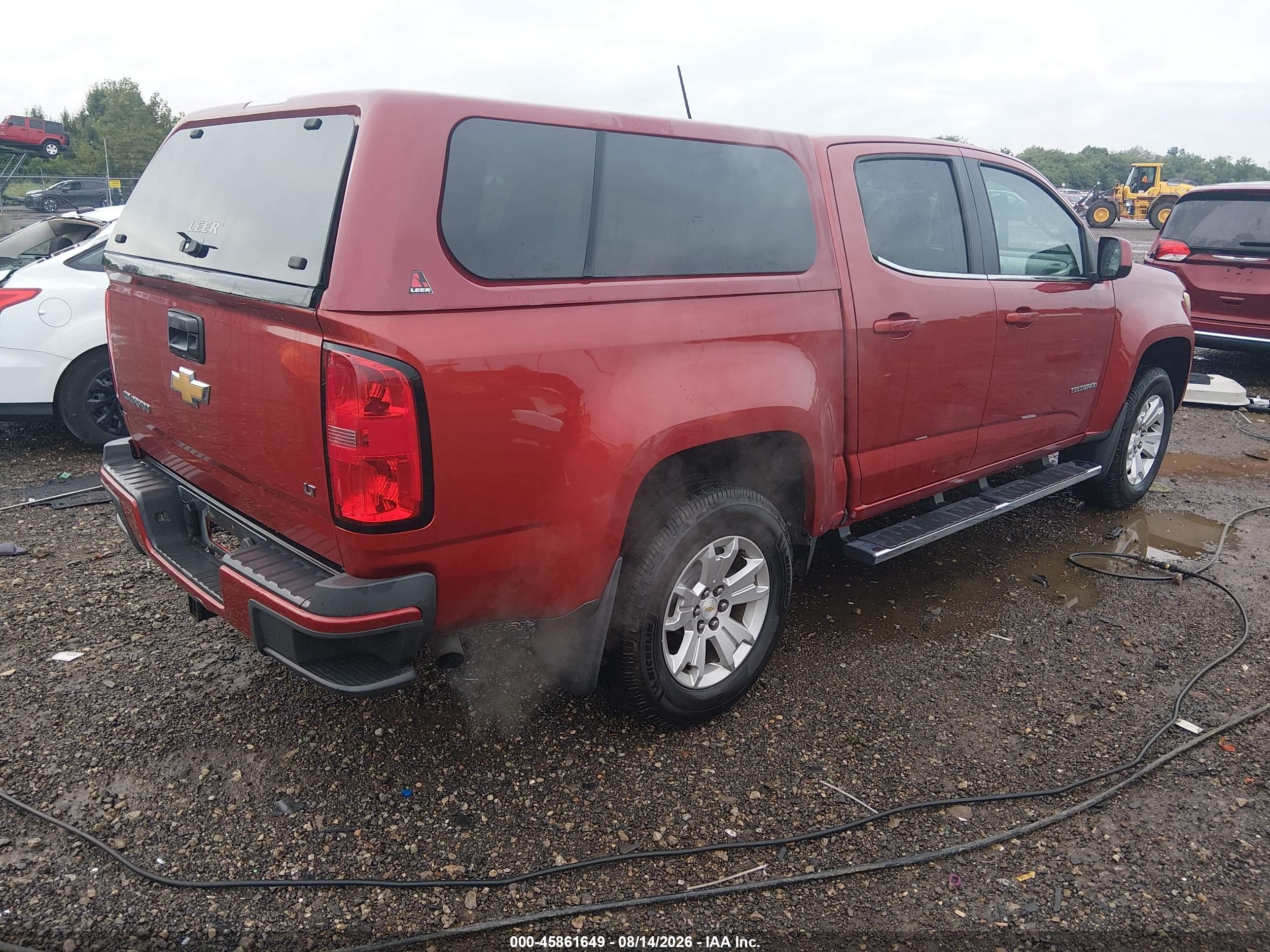 2015 Chevrolet Colorado 2wd Lt Maroon vin: 1GCGSBE32F1263956