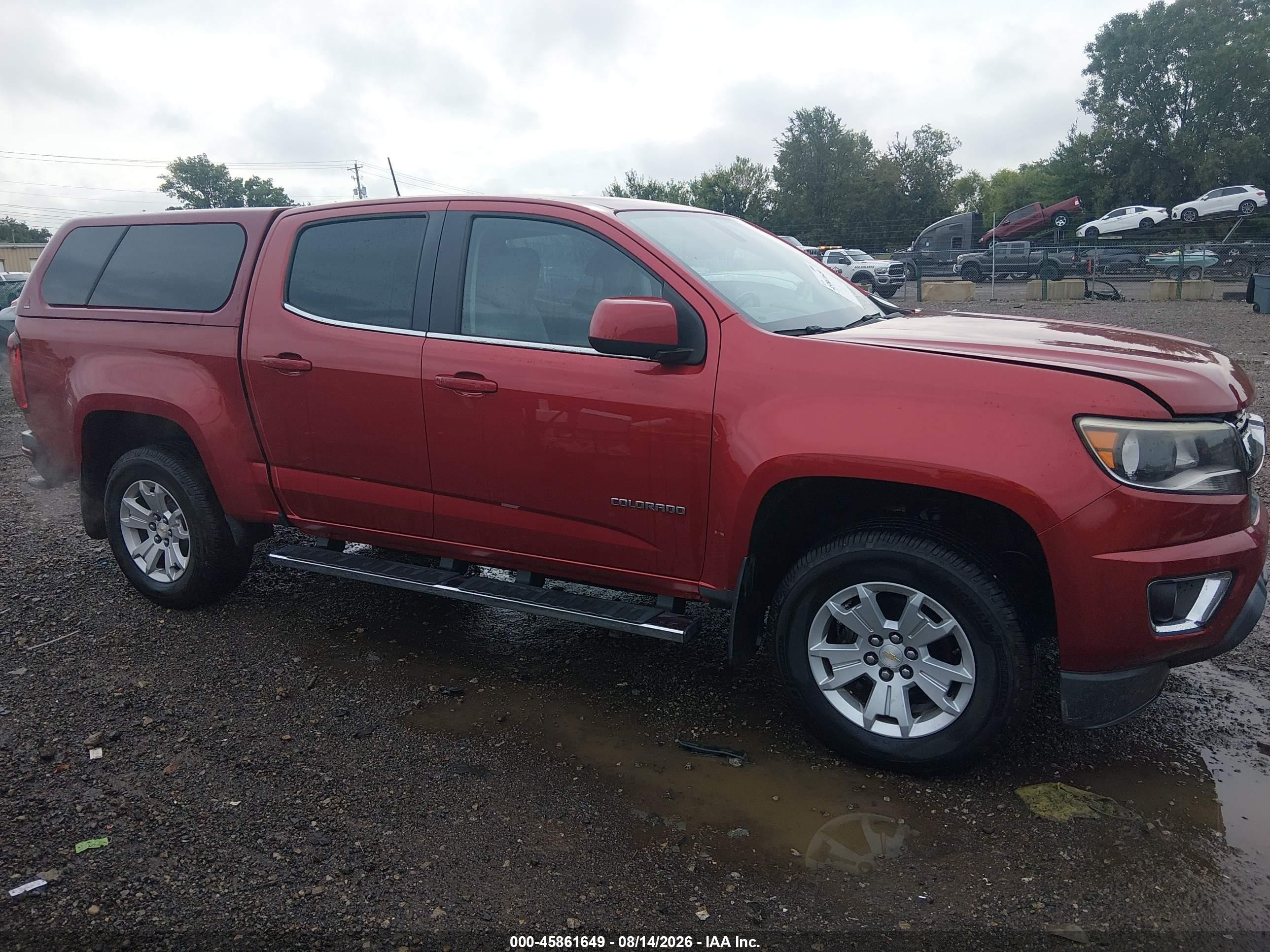 2015 Chevrolet Colorado 2wd Lt Maroon vin: 1GCGSBE32F1263956
