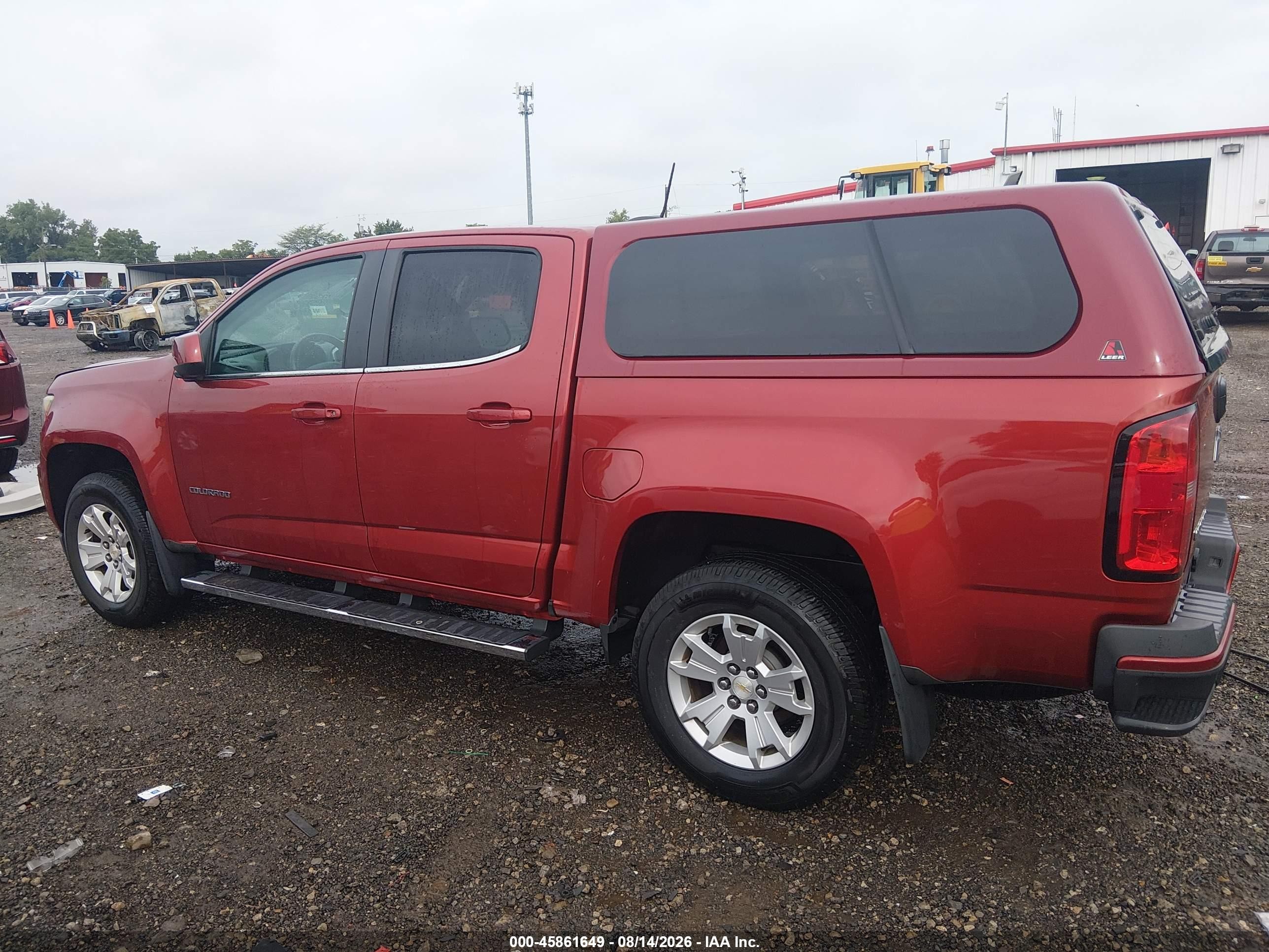 2015 Chevrolet Colorado 2wd Lt Maroon vin: 1GCGSBE32F1263956