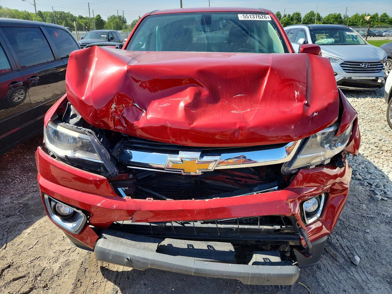 2015 Chevrolet Colorado Lt Red vin: 1GCGSBE34F1261450