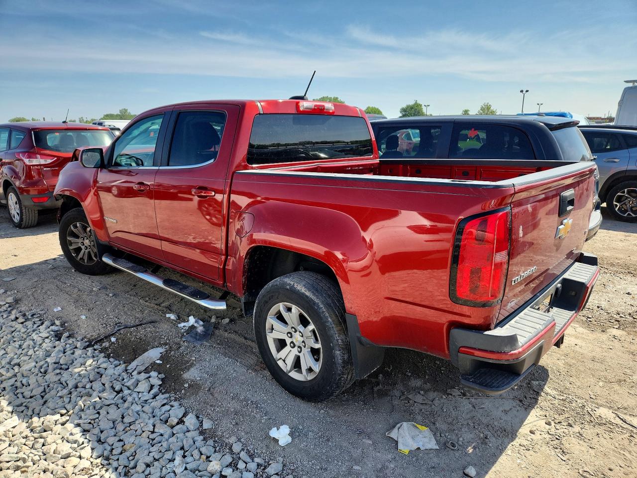 2015 Chevrolet Colorado Lt Red vin: 1GCGSBE34F1261450