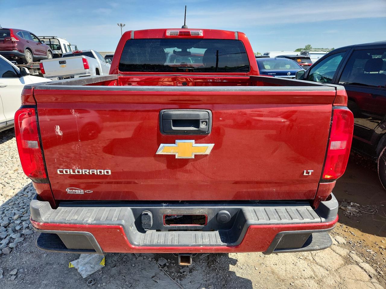 2015 Chevrolet Colorado Lt Red vin: 1GCGSBE34F1261450