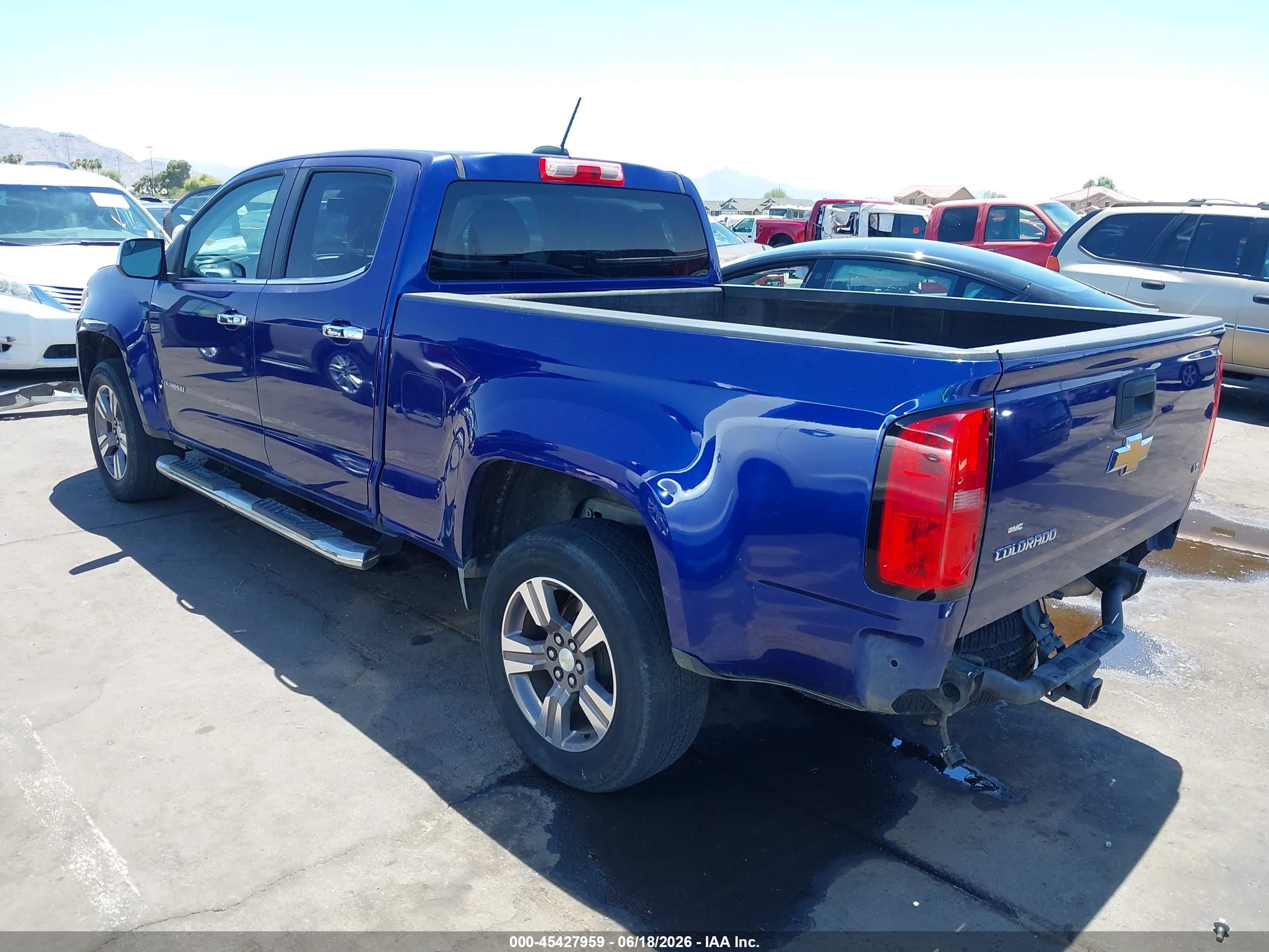 2015 Chevrolet Colorado Lt Blue vin: 1GCGSBE35F1250831