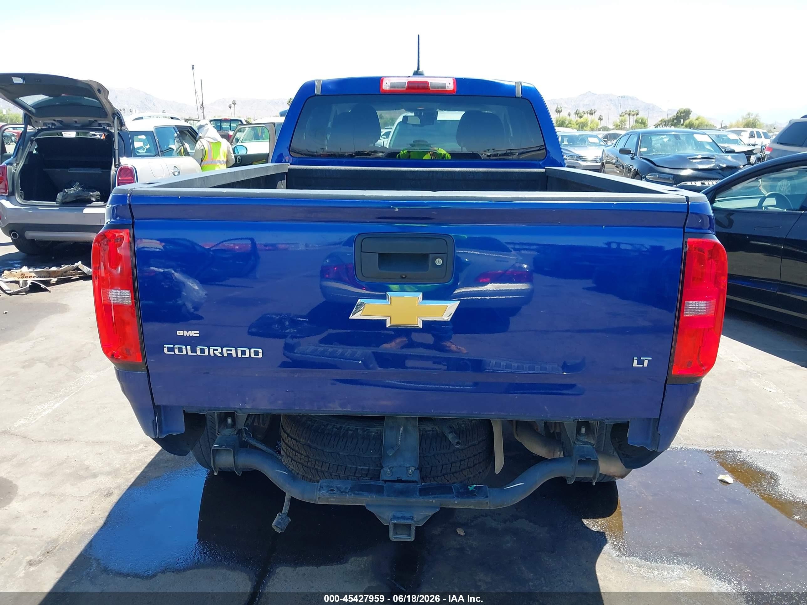 2015 Chevrolet Colorado Lt Blue vin: 1GCGSBE35F1250831
